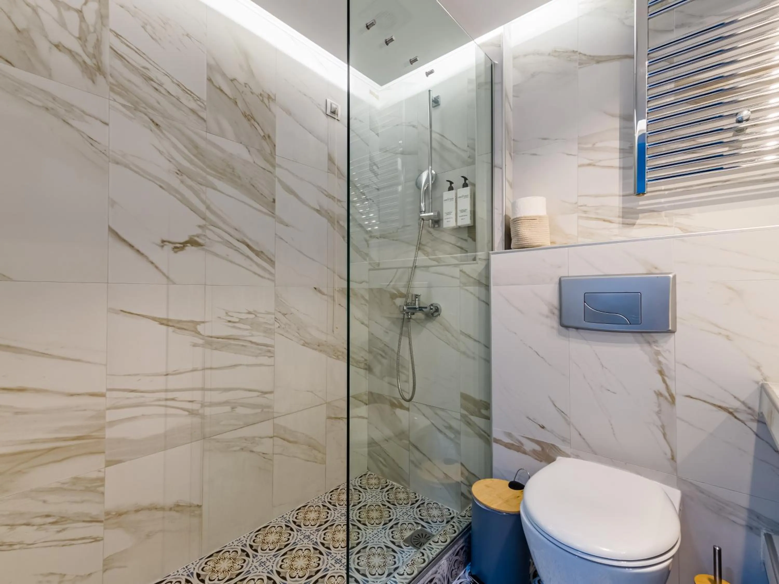 Shower in Alpha Luxury Suites