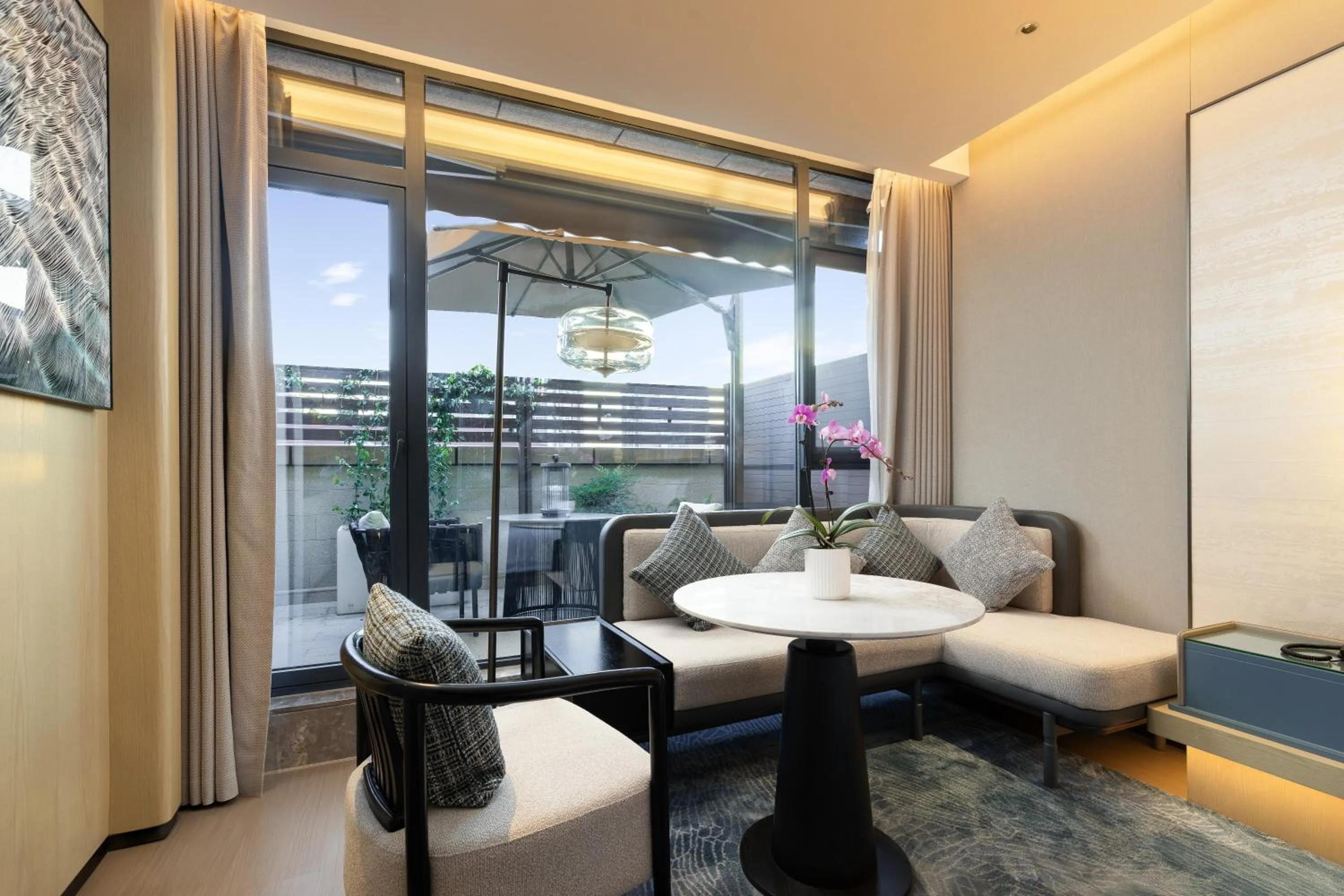 Seating area in Shanghai Hongqiao Heyitang Hotel Beixinjing Subway Station Branch