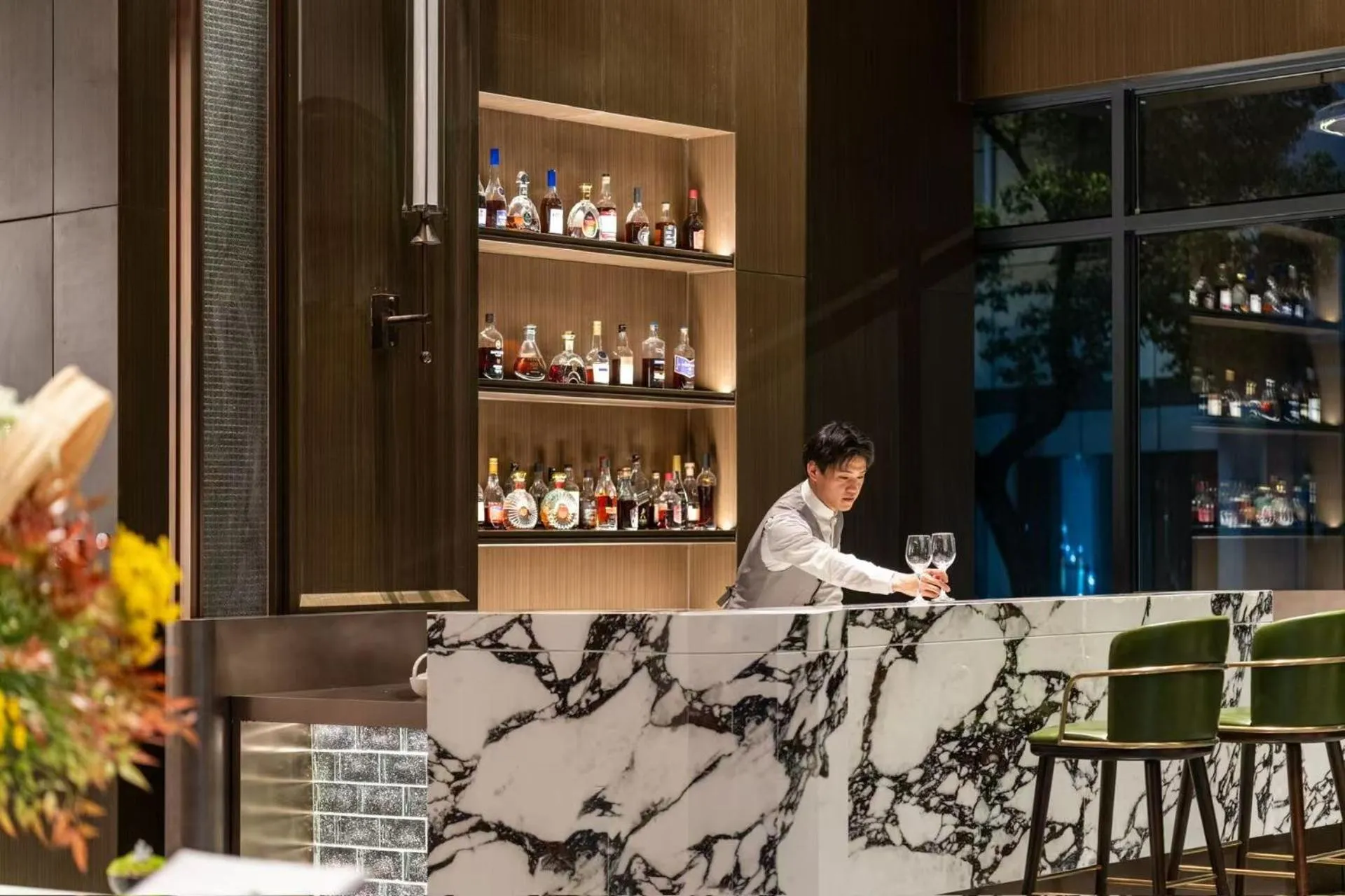 Lounge or bar in Shanghai Hongqiao Heyitang Hotel Beixinjing Subway Station Branch