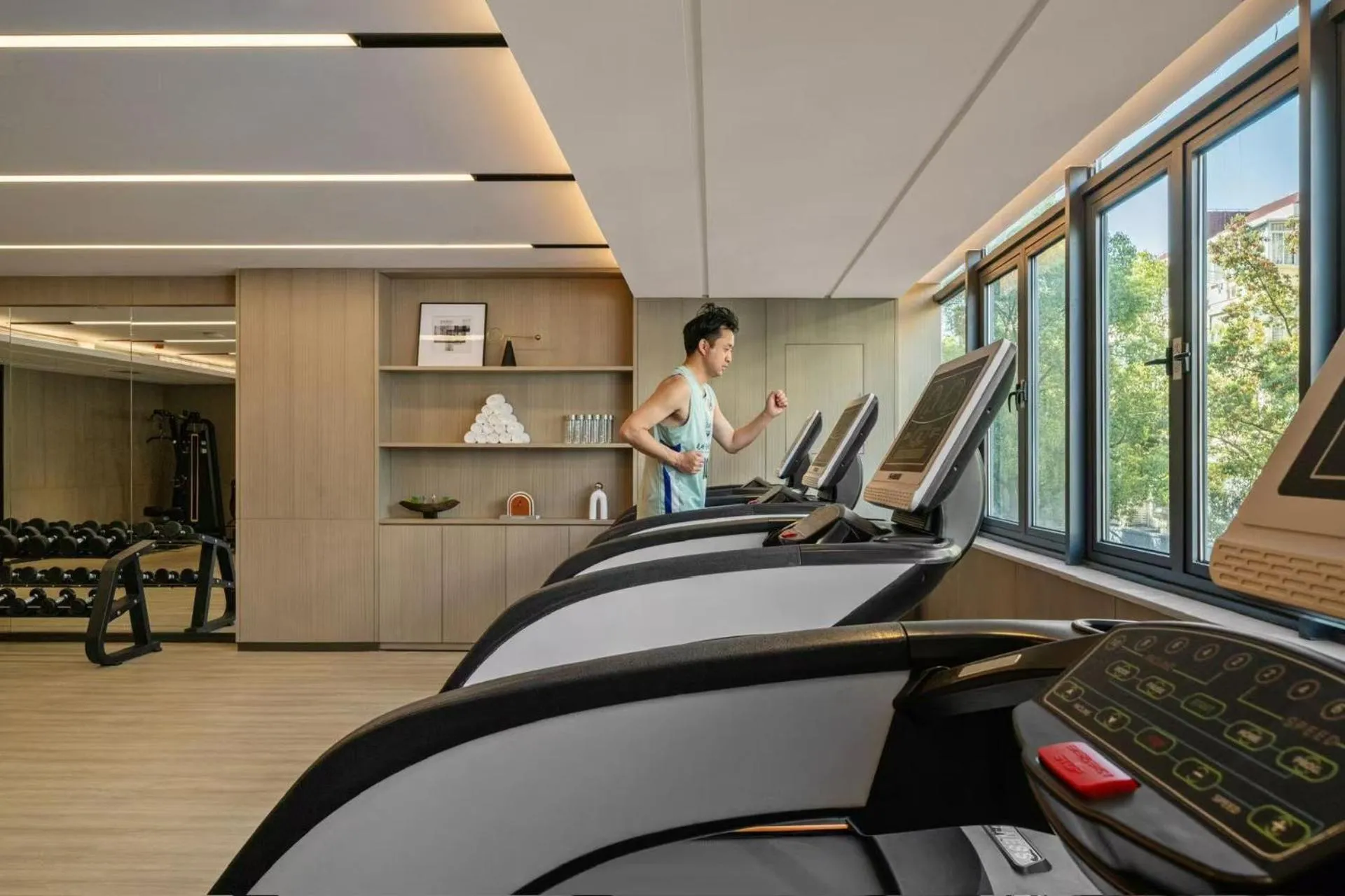 Fitness centre/facilities in Shanghai Hongqiao Heyitang Hotel Beixinjing Subway Station Branch