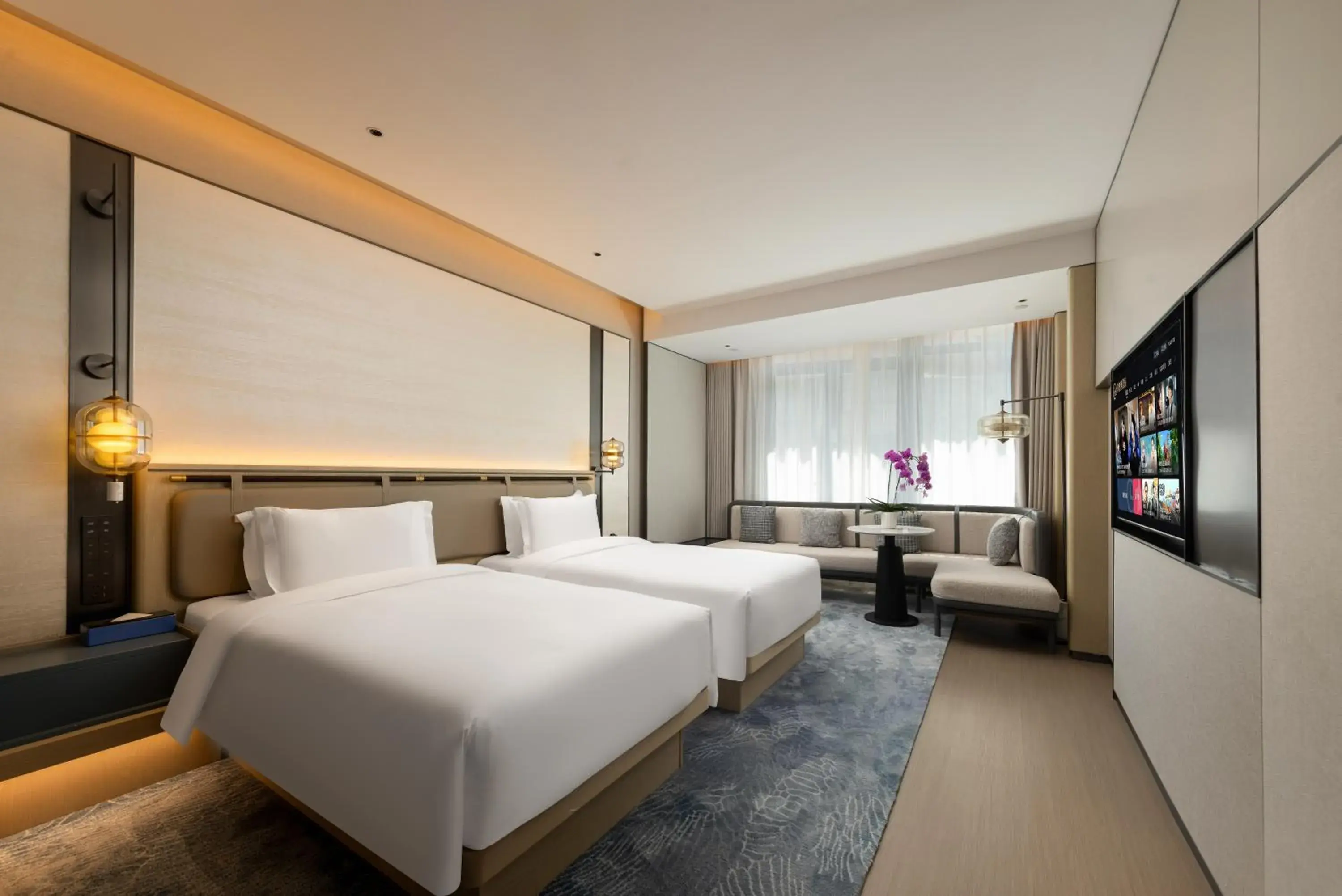 Twin Room with Bath in Shanghai Hongqiao Heyitang Hotel Beixinjing Subway Station Branch Twin Room with Bath in Shanghai Hongqiao Heyitang Hotel Beixinjing Subway Station Branch