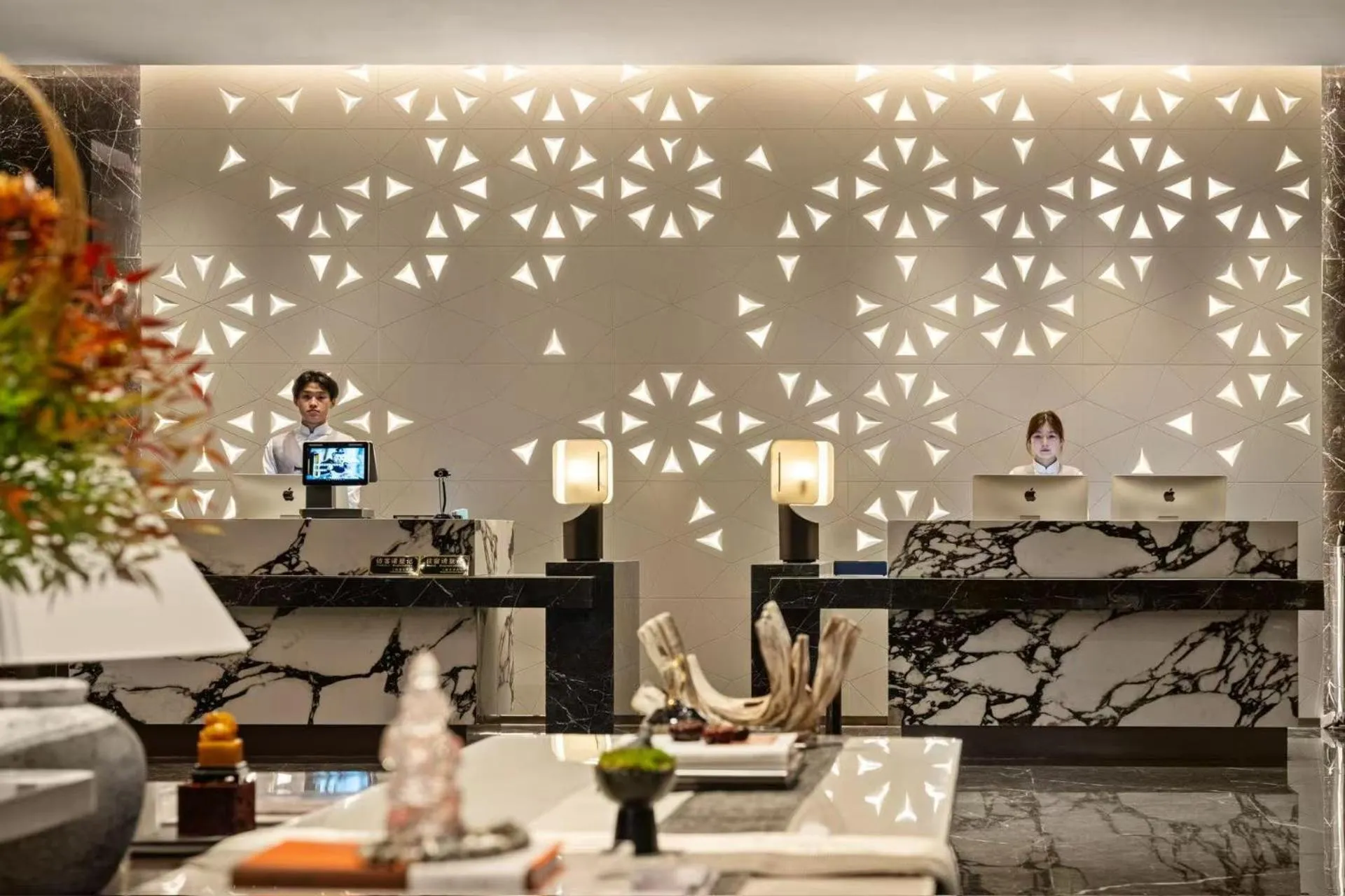 Lobby or reception in Shanghai Hongqiao Heyitang Hotel Beixinjing Subway Station Branch
