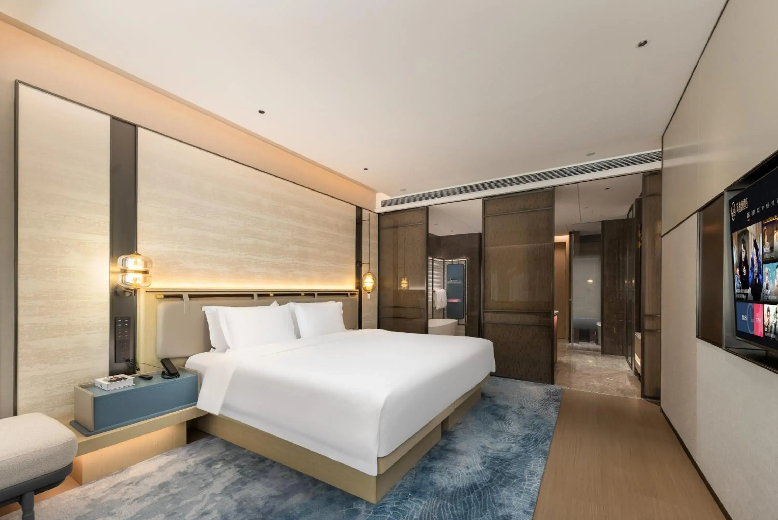 Deluxe Double Room with Bath in Shanghai Hongqiao Heyitang Hotel Beixinjing Subway Station Branch Deluxe Double Room with Bath in Shanghai Hongqiao Heyitang Hotel Beixinjing Subway Station Branch