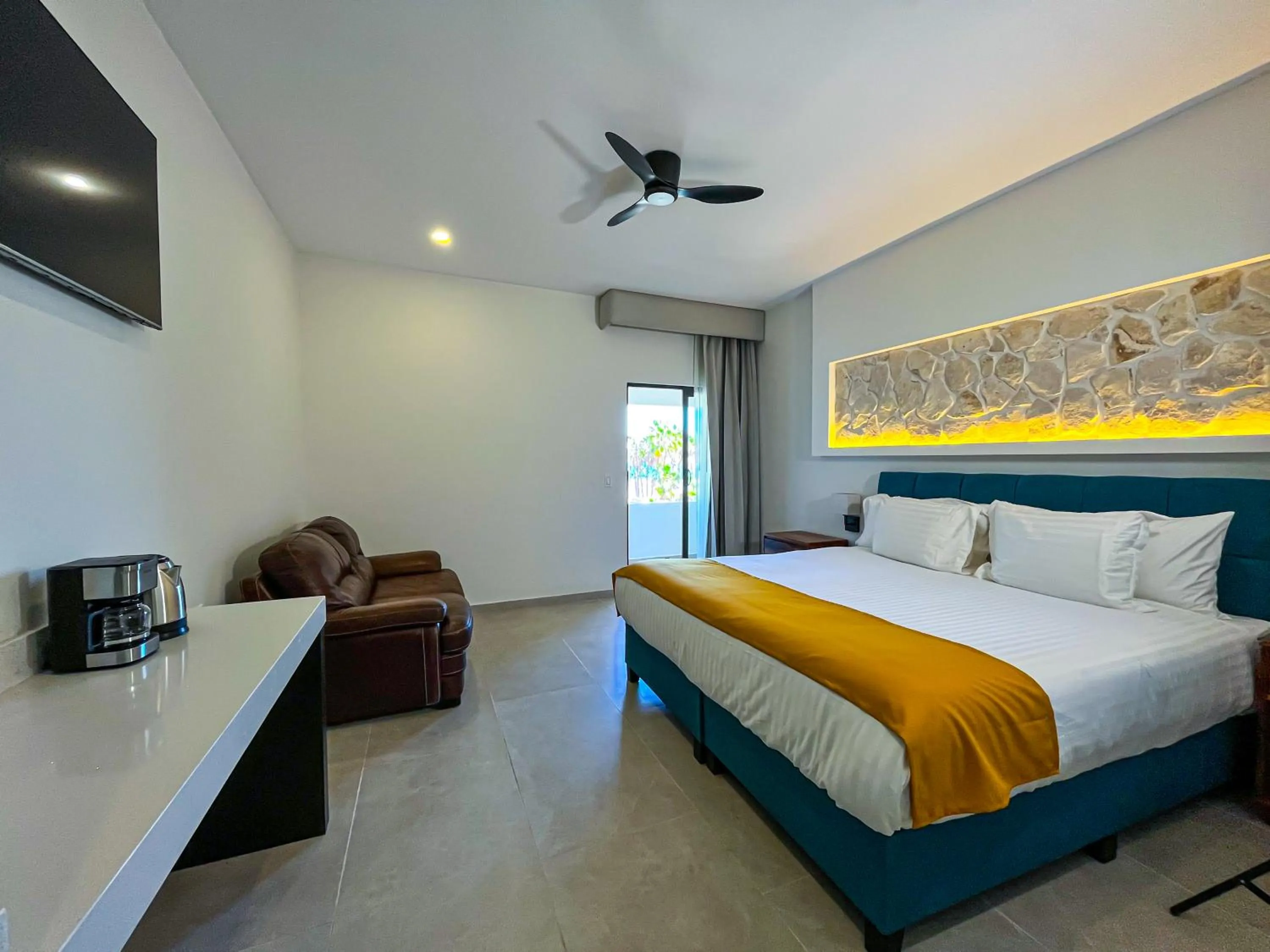 Bed in Hotel Loreto Palmar