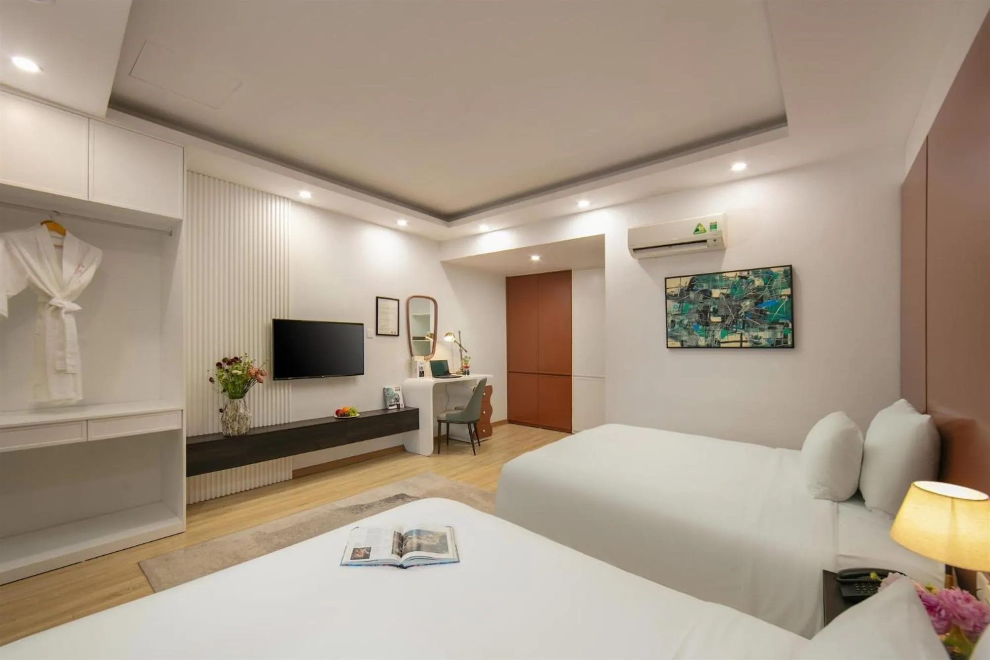 Bed in Amira Hotel Bắc Ninh