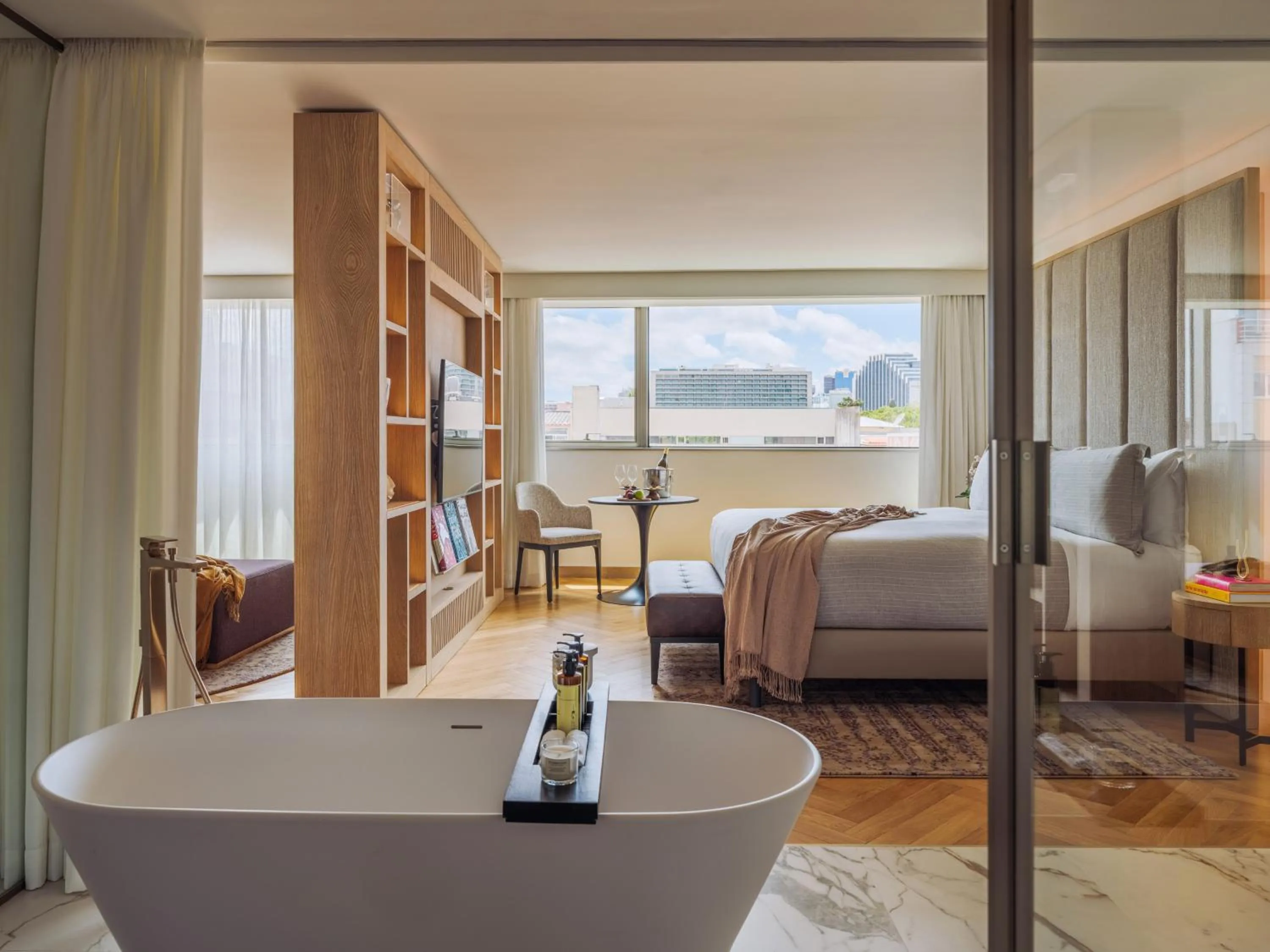 Bed in ME Lisbon by Meliá