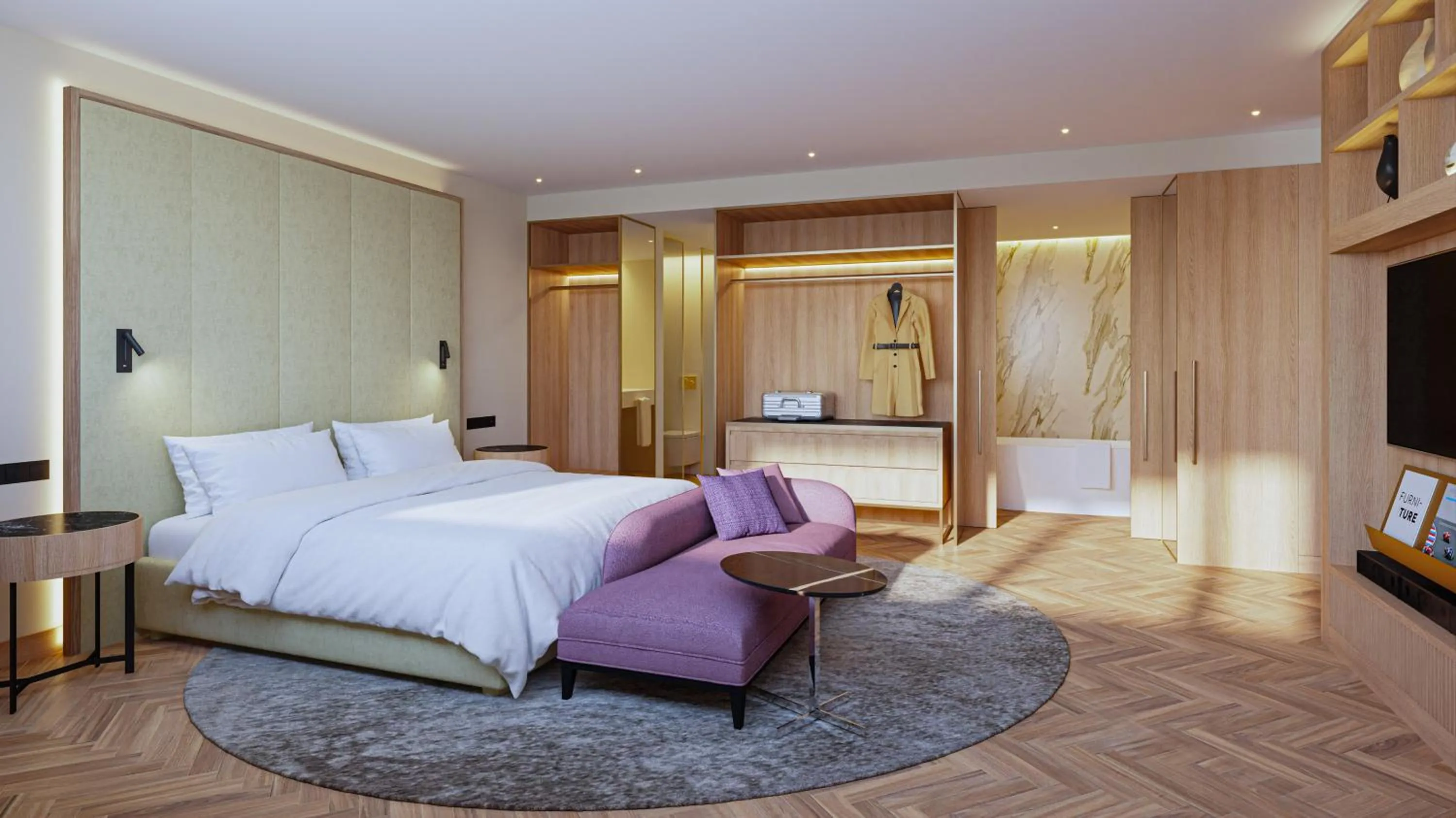 Bed in ME Lisbon by Meliá