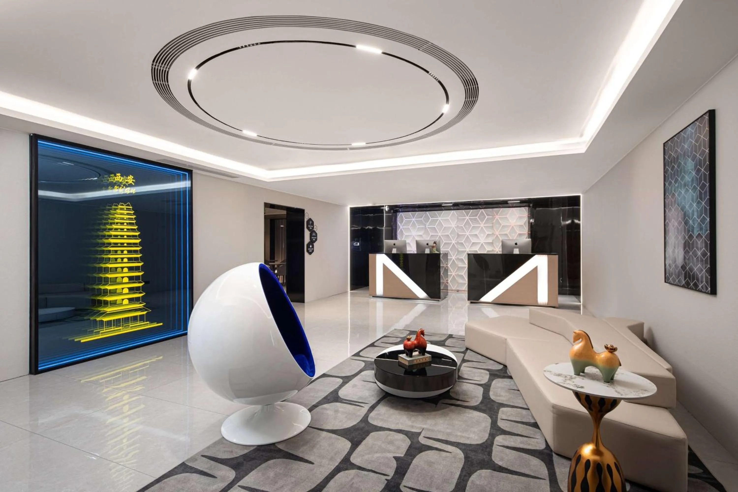 Lobby or reception in Microtel by Wyndham Xian Beilin