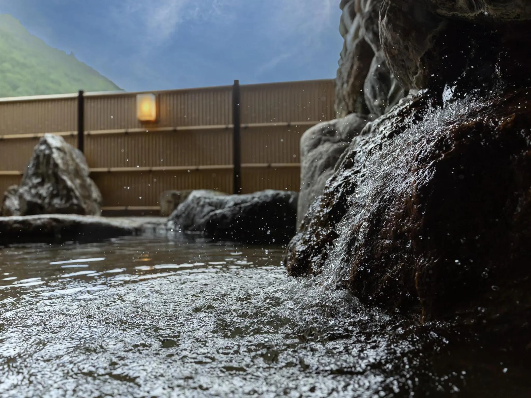 Open Air Bath in Matsusaka Wan Wan Paradise Forest Hotel