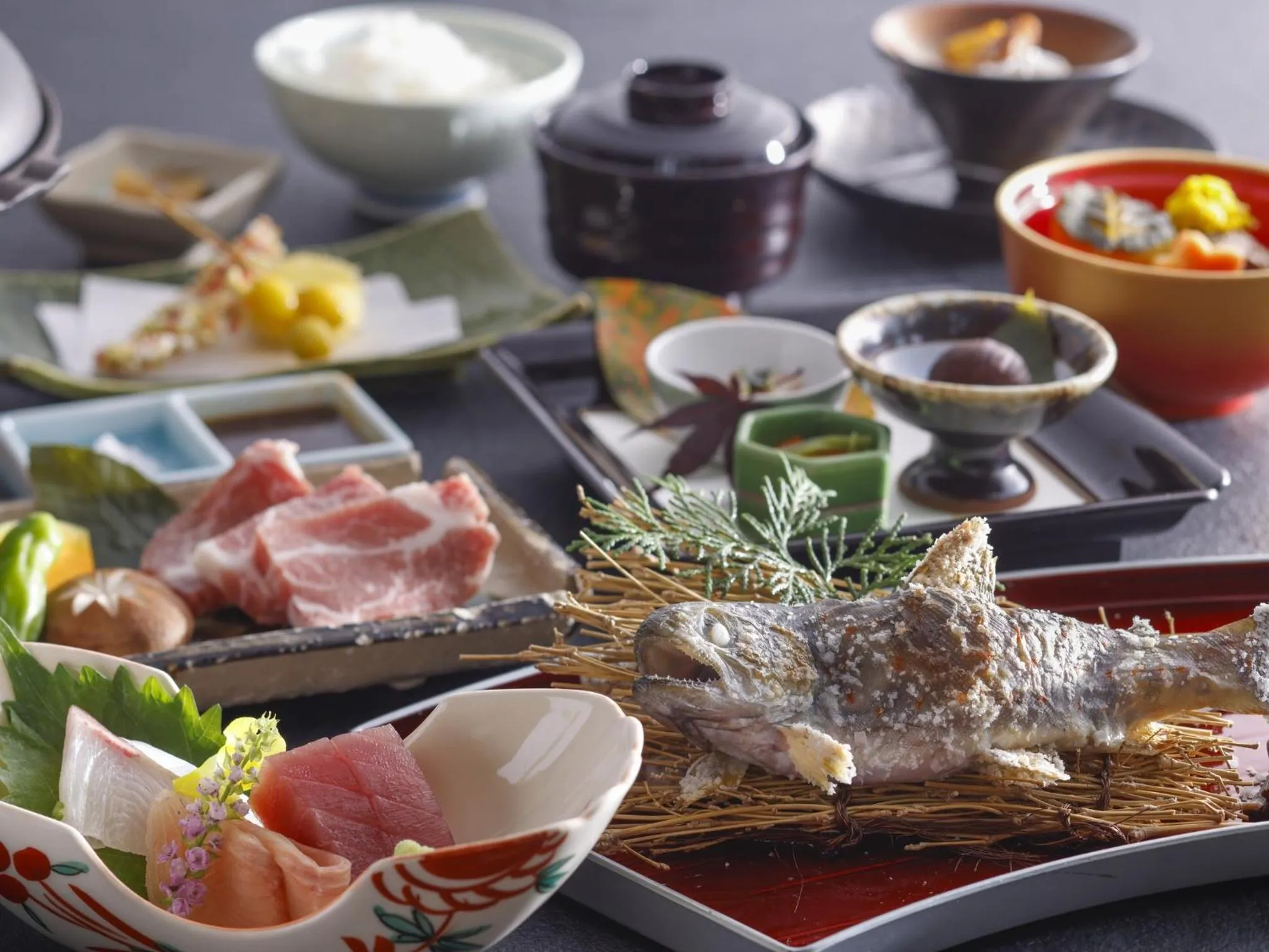 Dinner in Matsusaka Wan Wan Paradise Forest Hotel