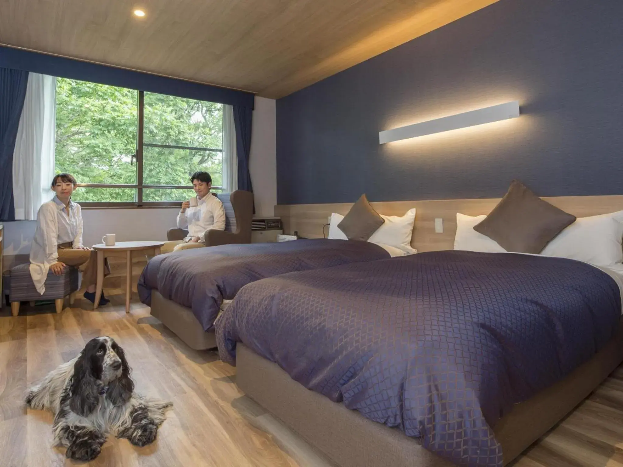 Photo of the whole room, Bed in Wan's Resort Yamanakako Photo of the whole room, Bed in Wan's Resort Yamanakako