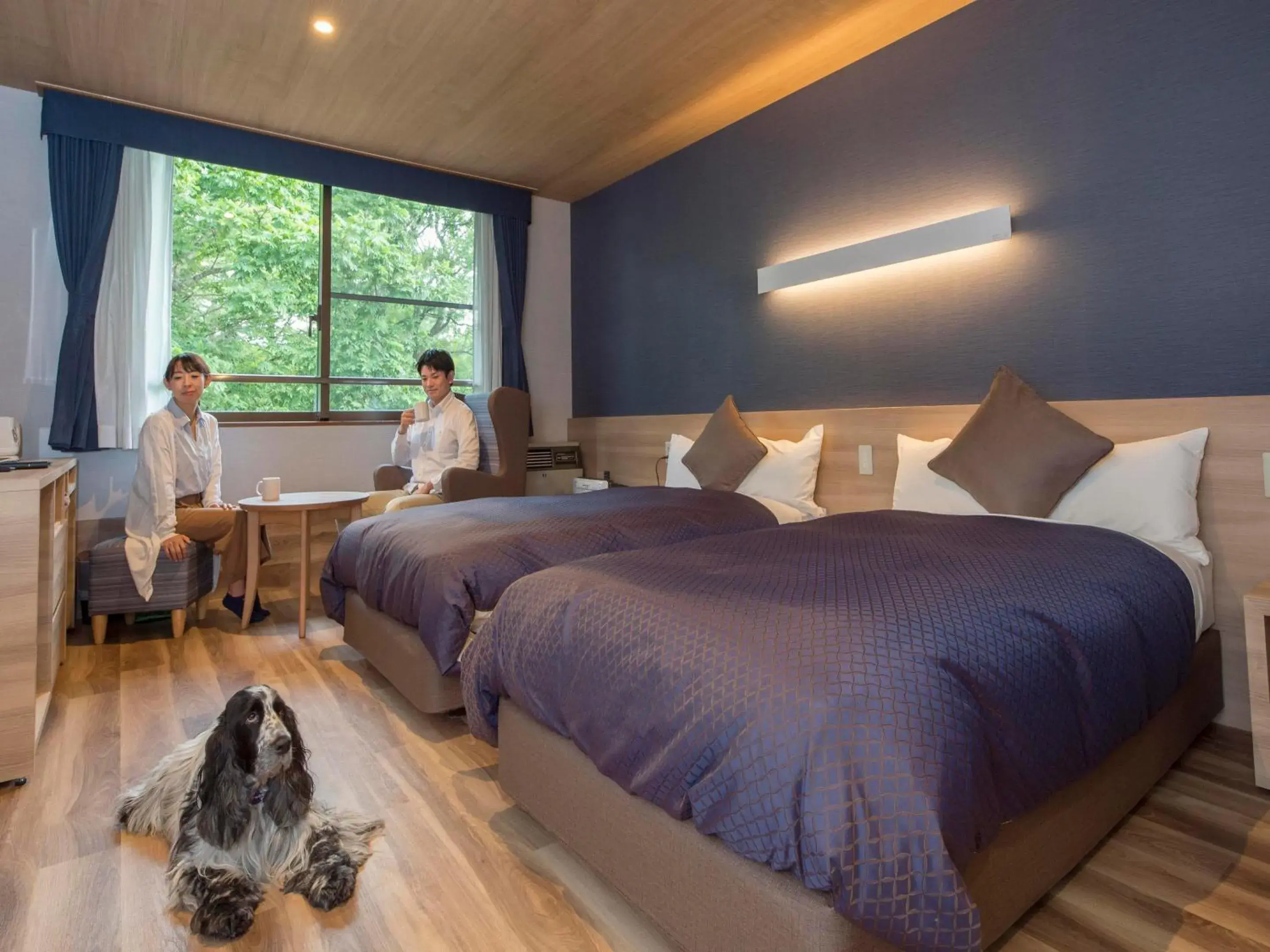 Photo of the whole room, Bed in Wan Wan Paradise Premier Yamanakako Photo of the whole room, Bed in Wan Wan Paradise Premier Yamanakako