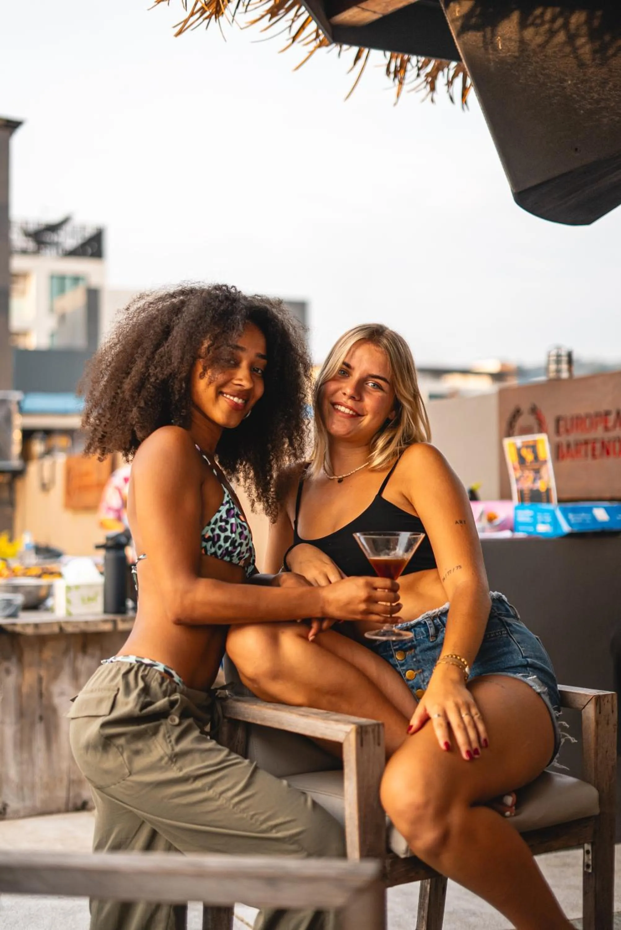 group of guests in EBS Hostel Phuket