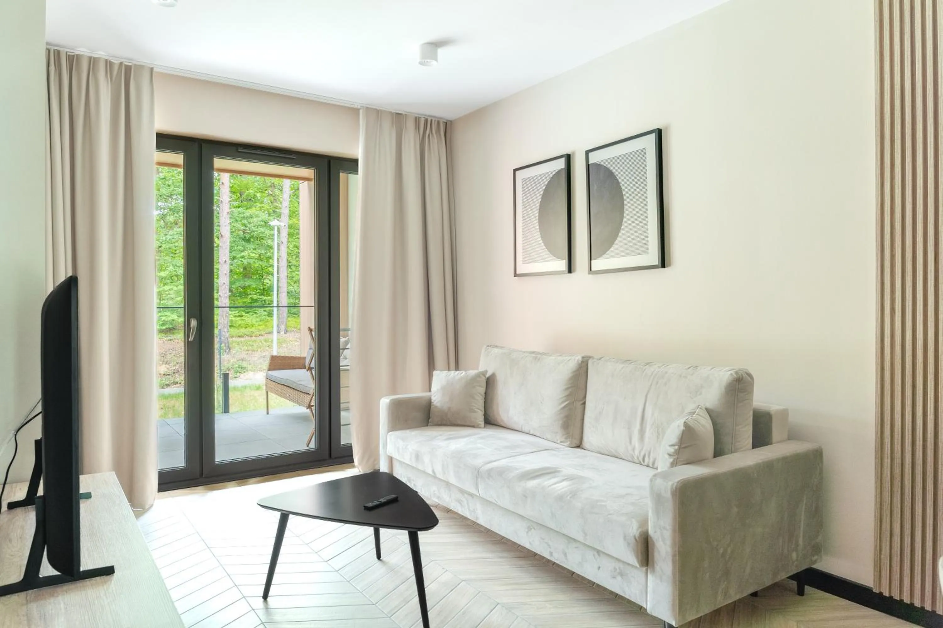 Living room, Bed in Sea & Forest Resort Międzyzdroje