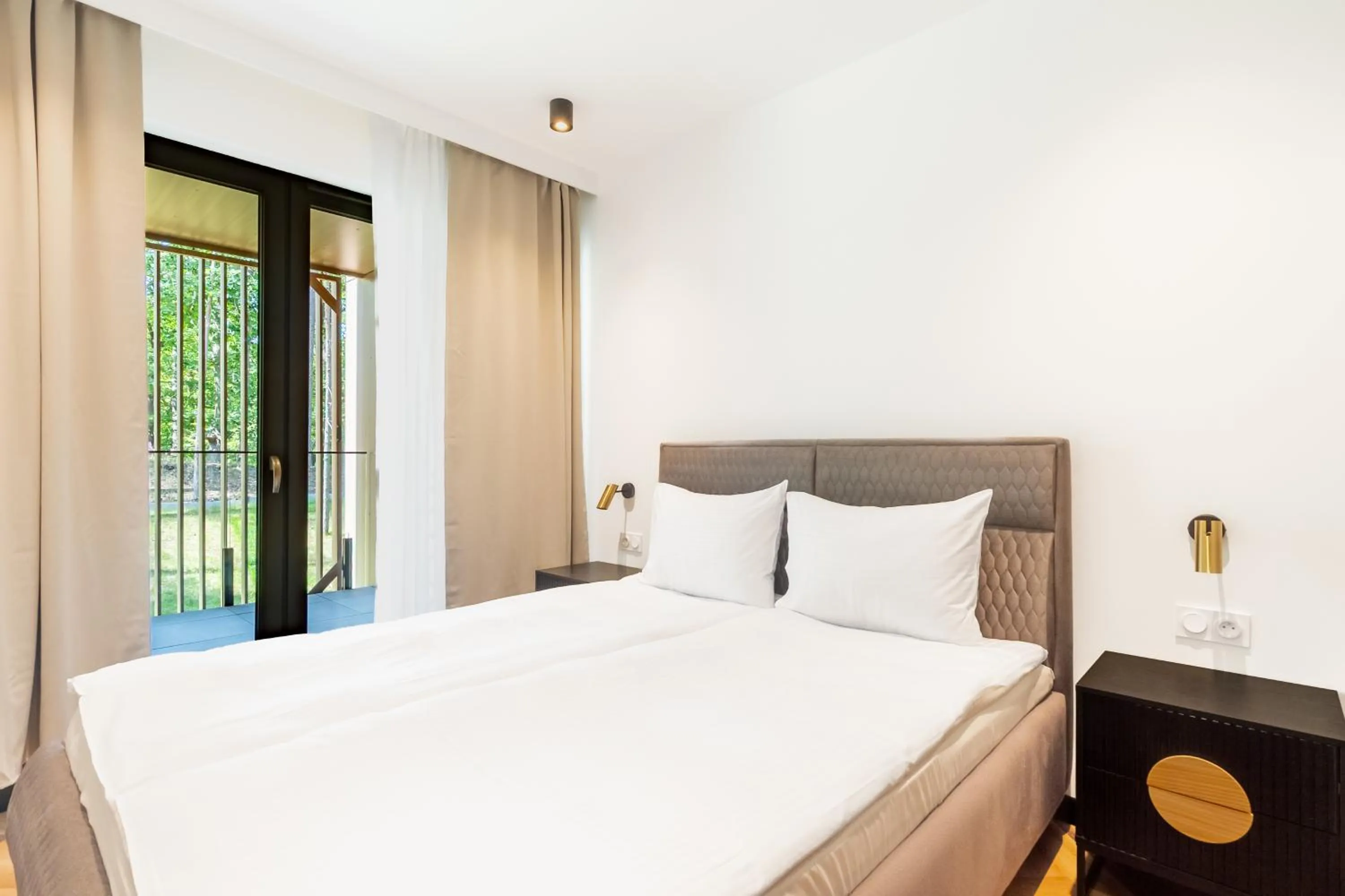 Bedroom, Bed in Sea & Forest Resort Międzyzdroje