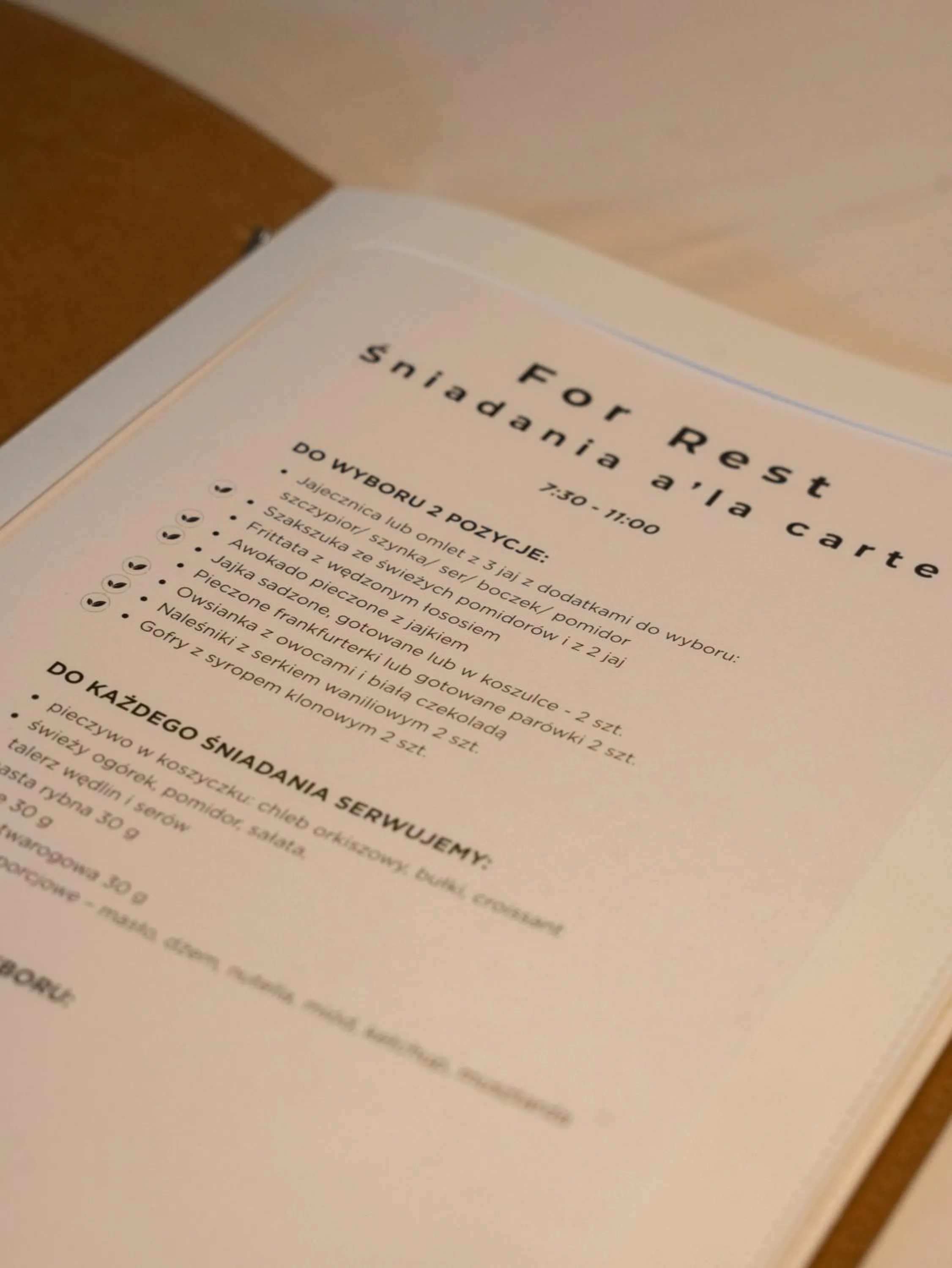 Restaurant/places to eat in Sea & Forest Resort Międzyzdroje