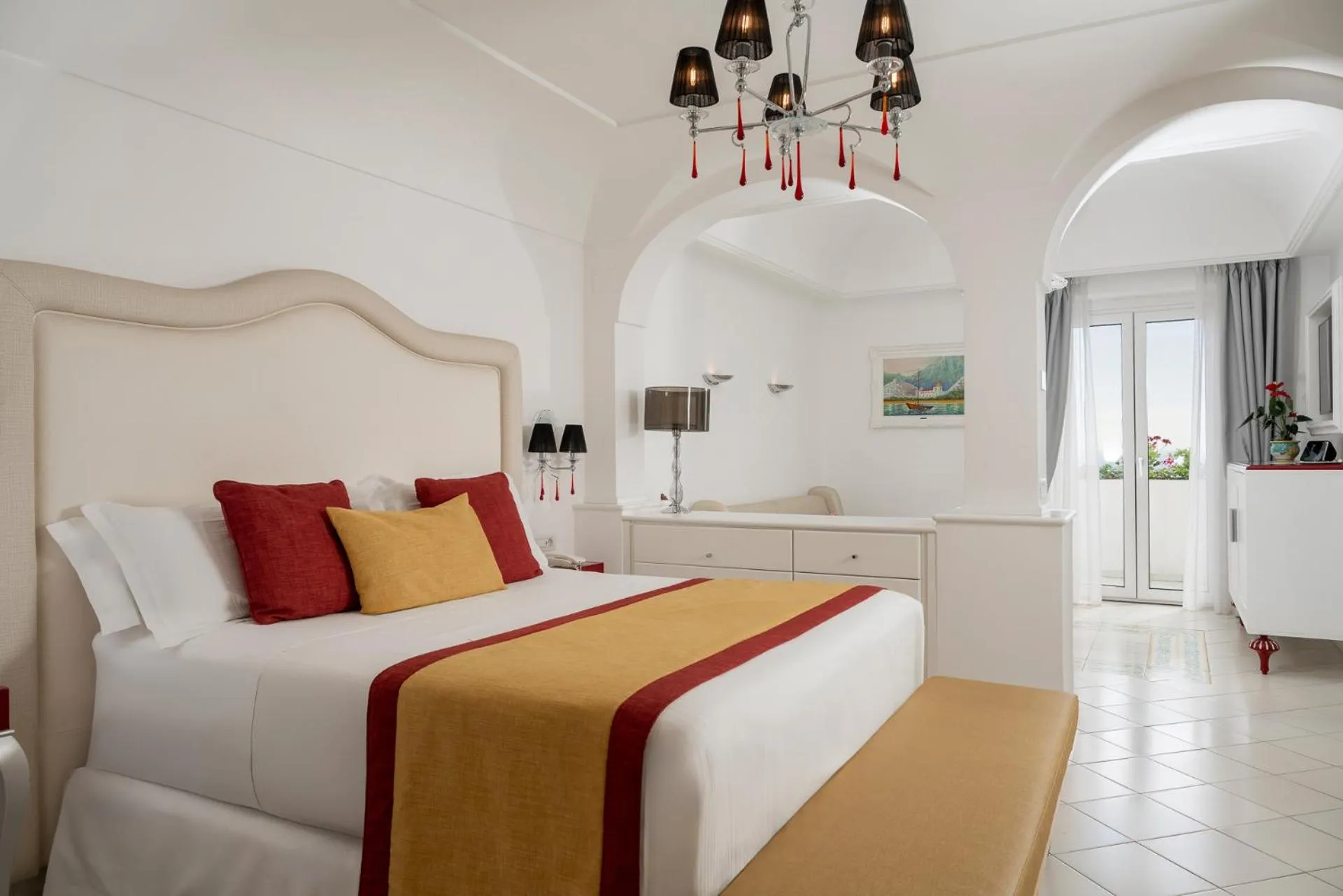 Bedroom, Bed in Hotel Eden Roc