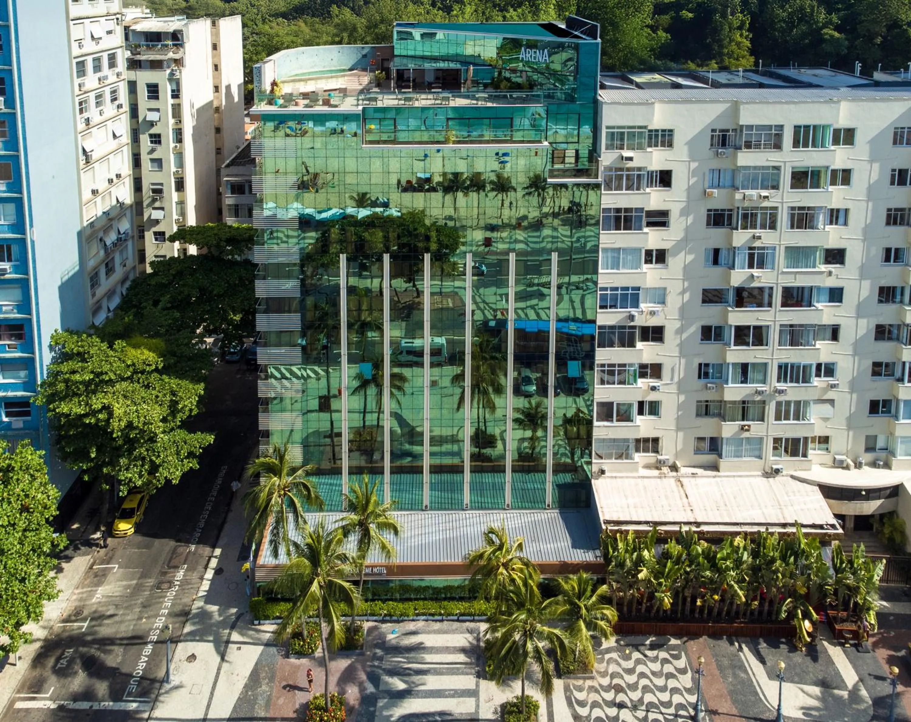 Facade/entrance in Arena Leme Hotel