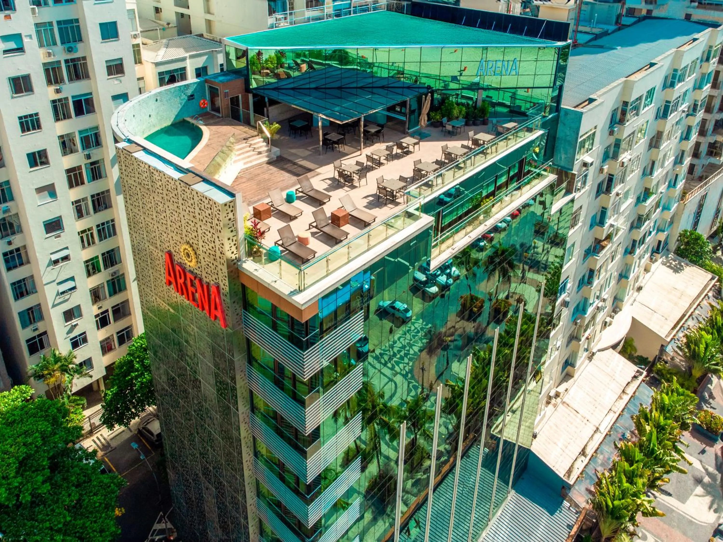 Facade/entrance in Arena Leme Hotel