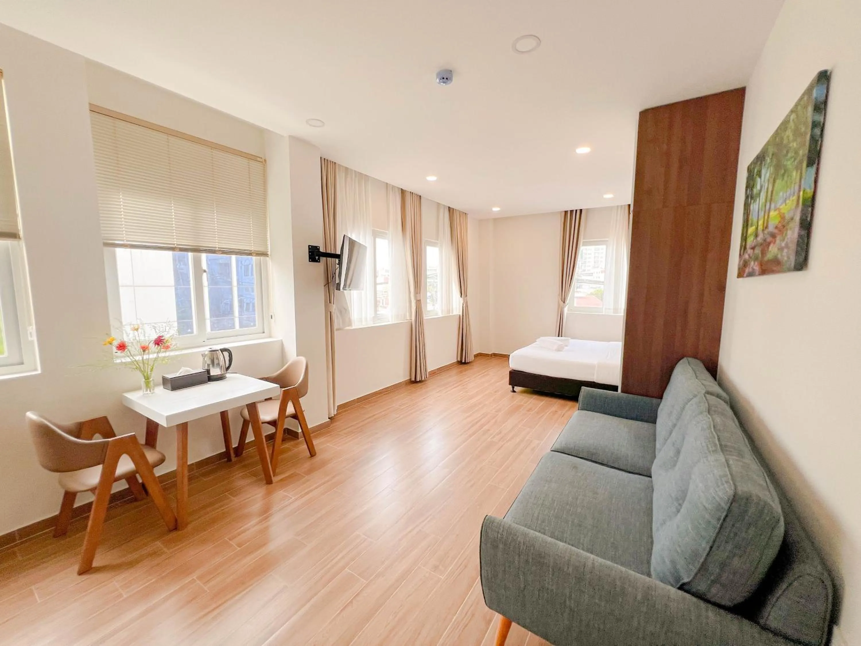 Photo of the whole room, Bed in Heyday apartment