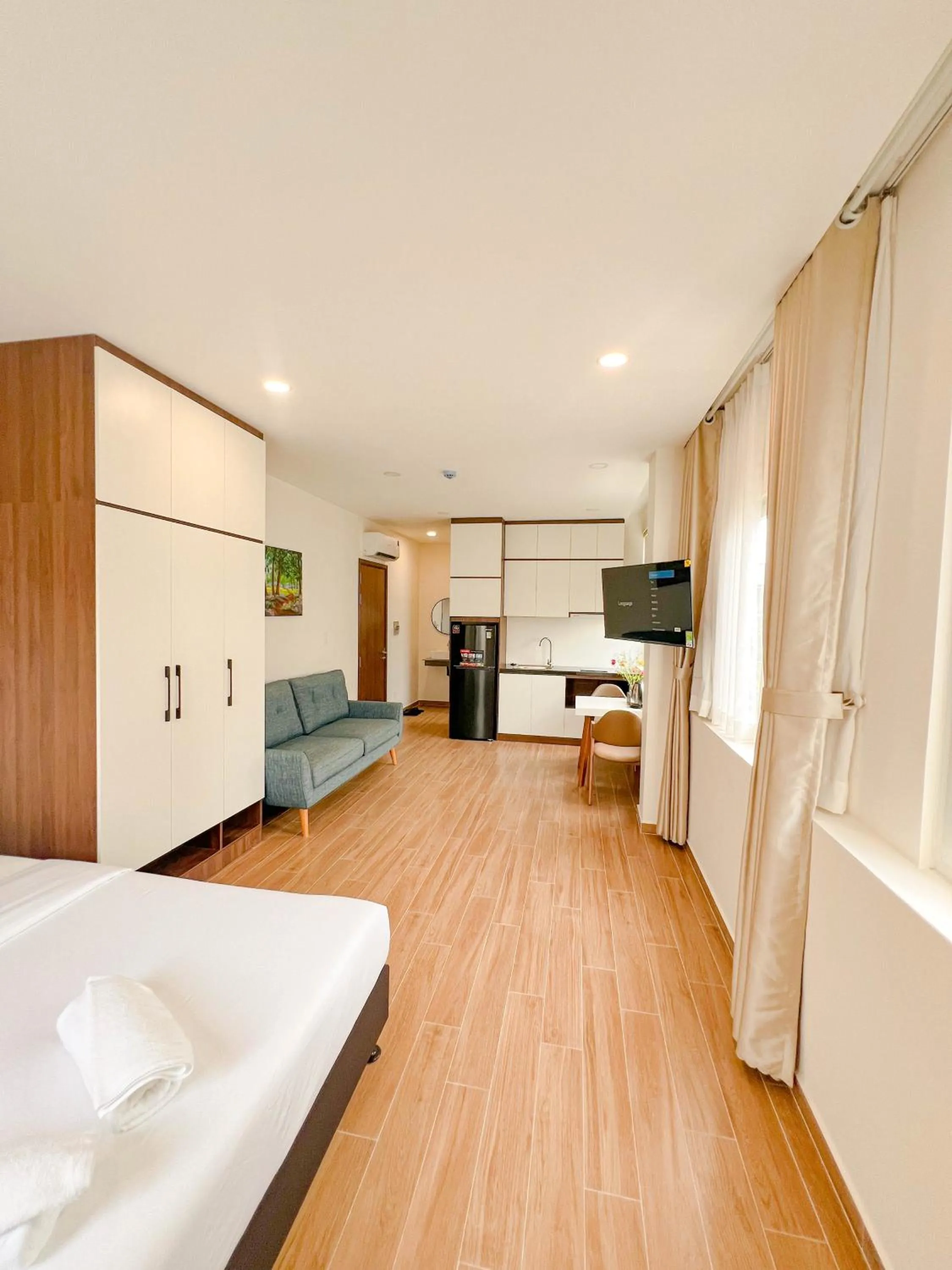 Photo of the whole room, Bed in Heyday apartment