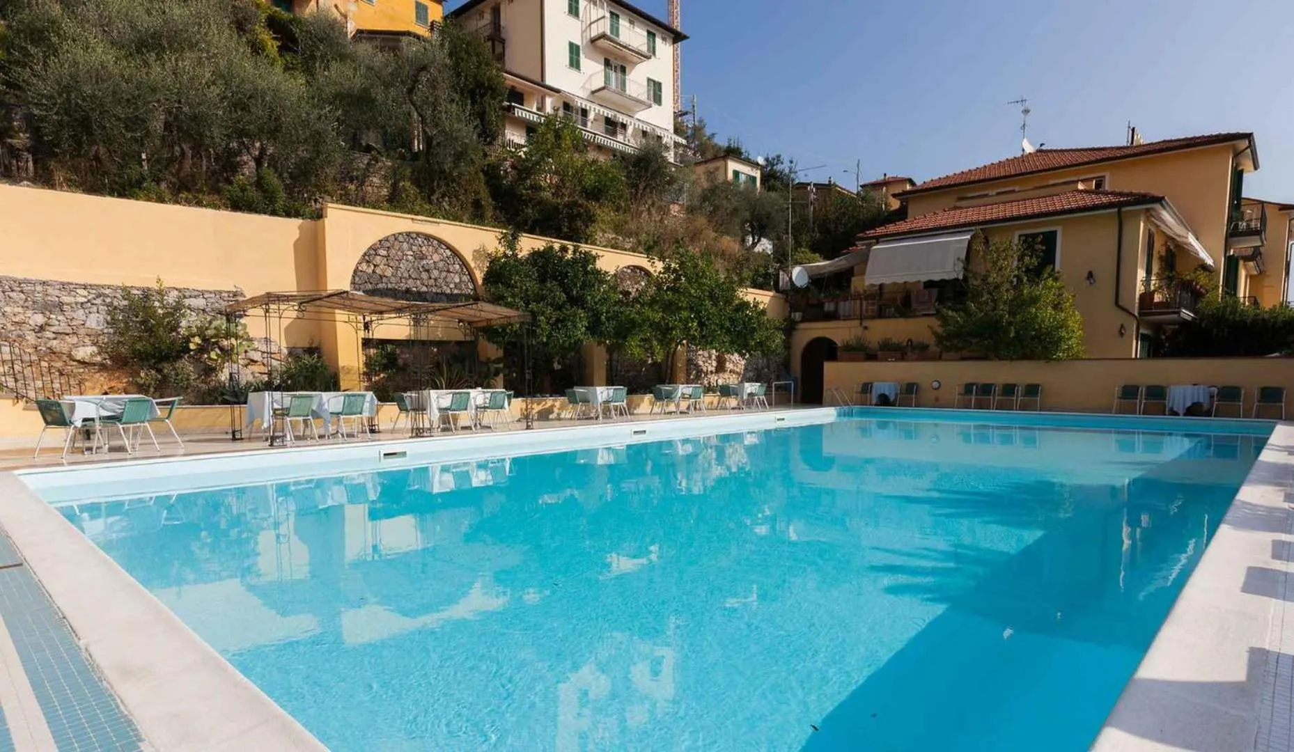 Swimming pool in Hotel Della Baia