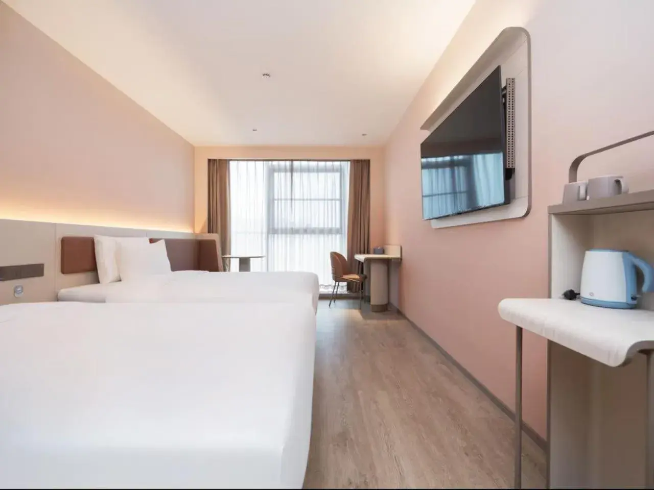 Bedroom in Hanting Hotel Shanghai Lingang New City Wanda Plaza Bedroom in Hanting Hotel Shanghai Lingang New City Wanda Plaza