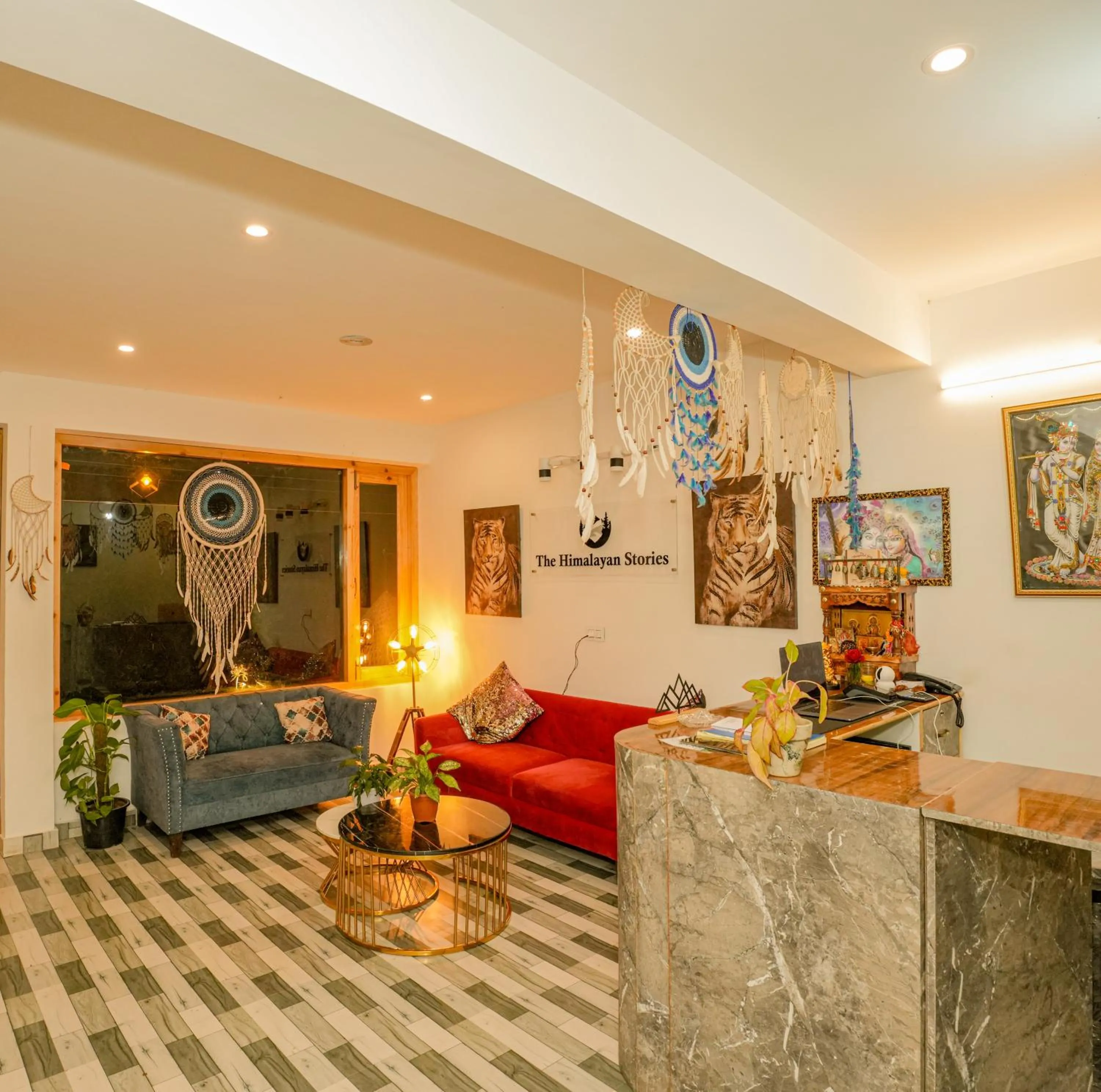 Lobby or reception in The Himalayan Stories - A Riverside Heaven Resort