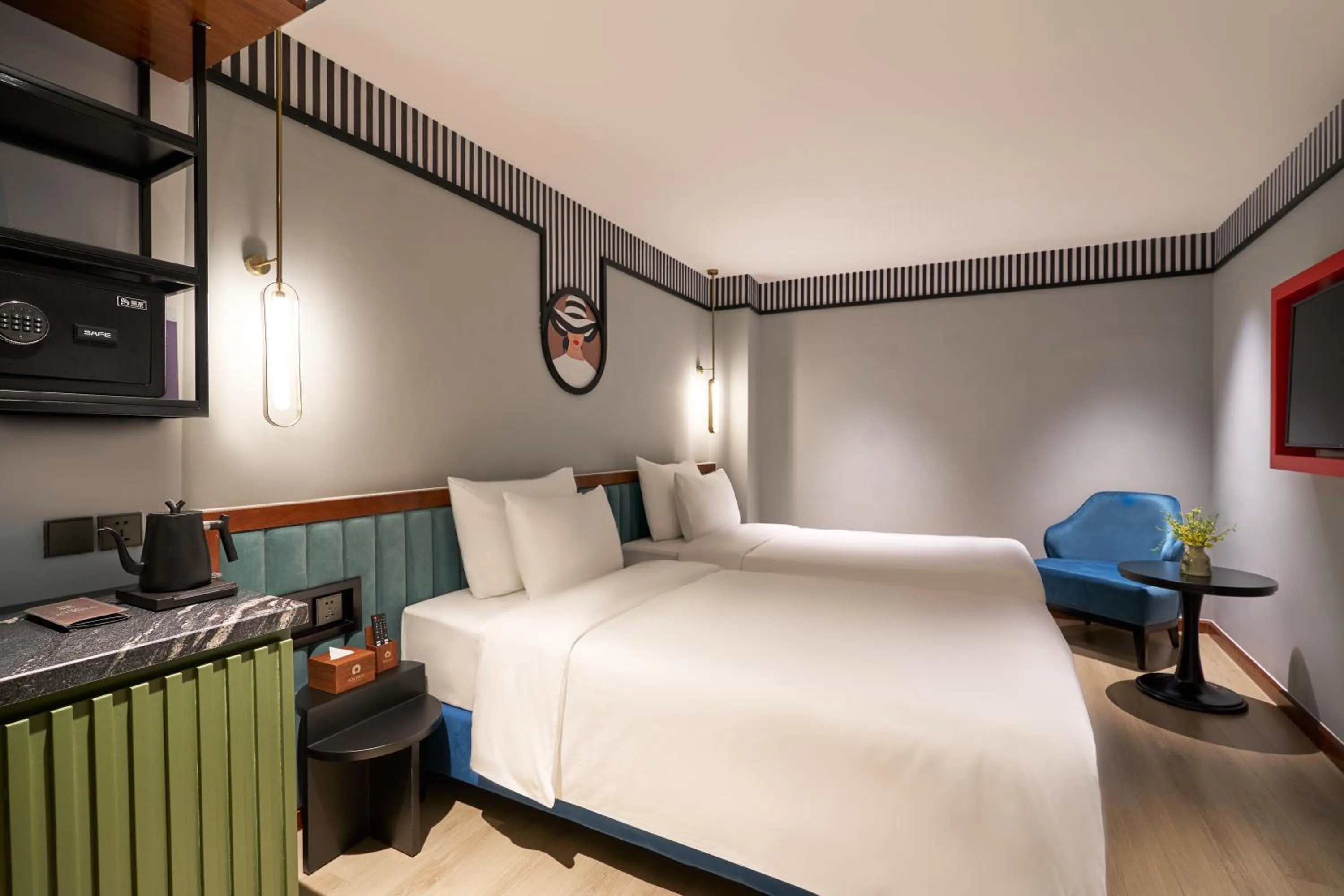 Bed in Solaria Tesori Hotel