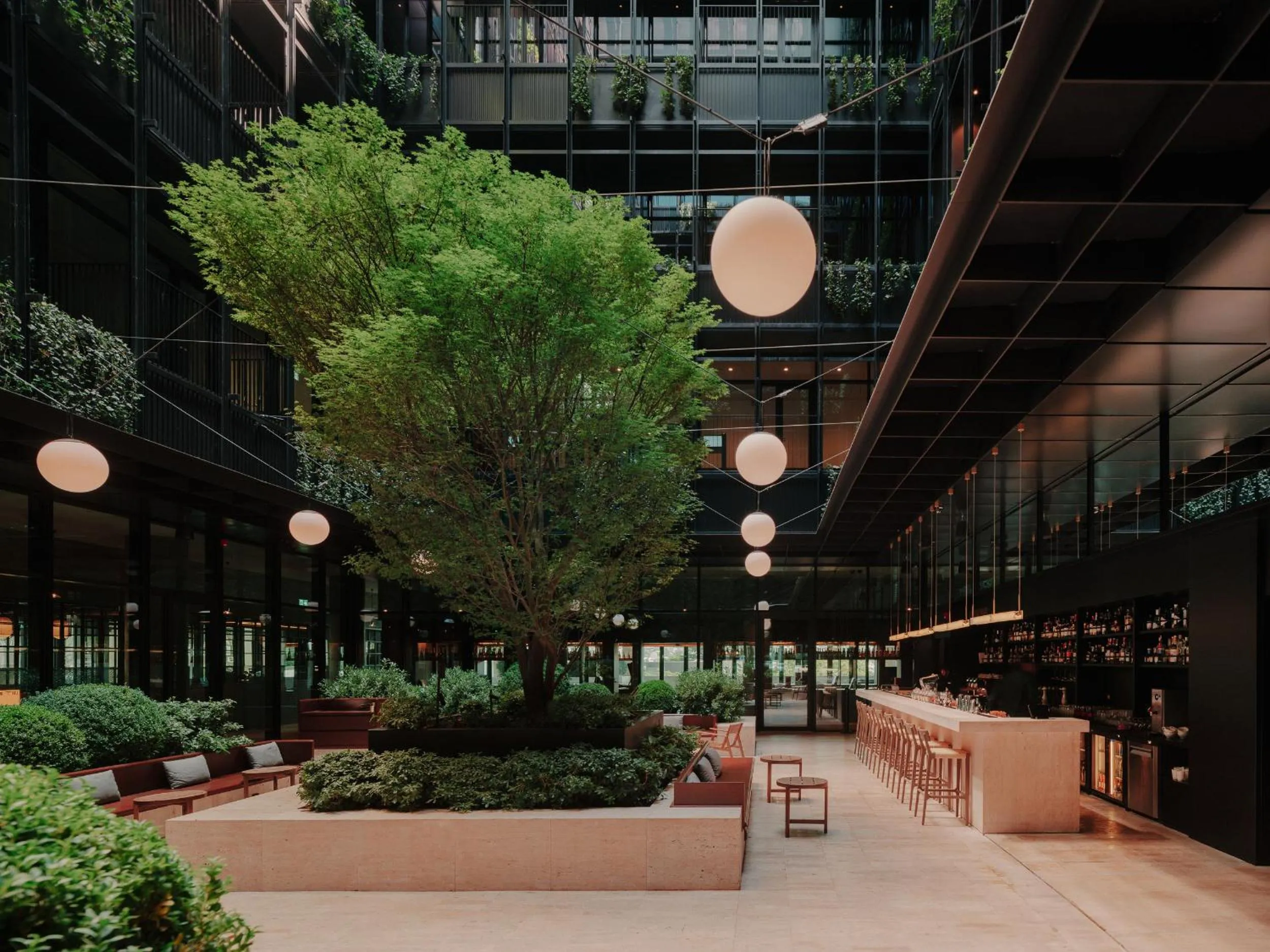 Inner courtyard view in The Telegraph Hotel - The Leading Hotels of the World