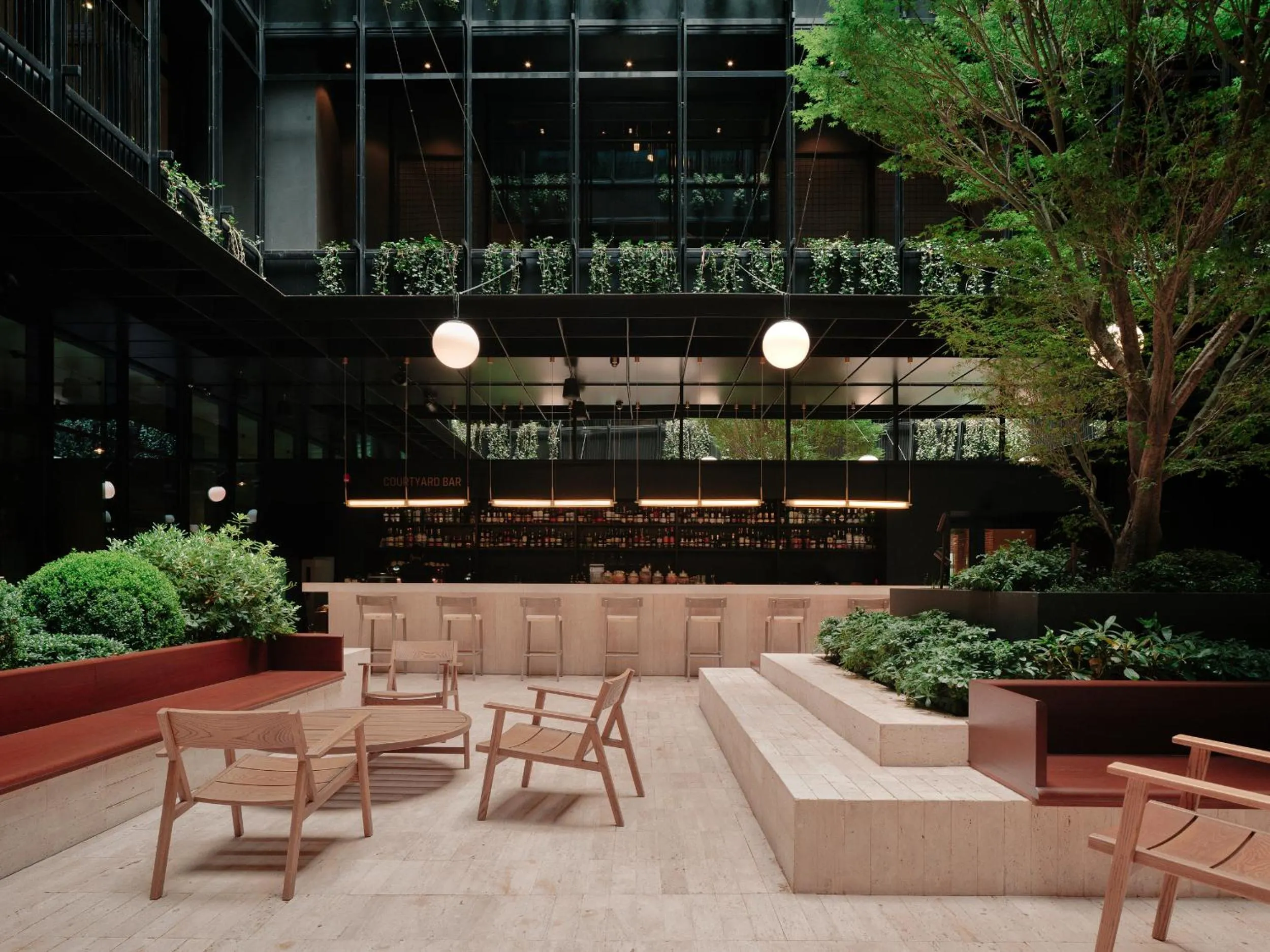 Inner courtyard view in The Telegraph Hotel - The Leading Hotels of the World