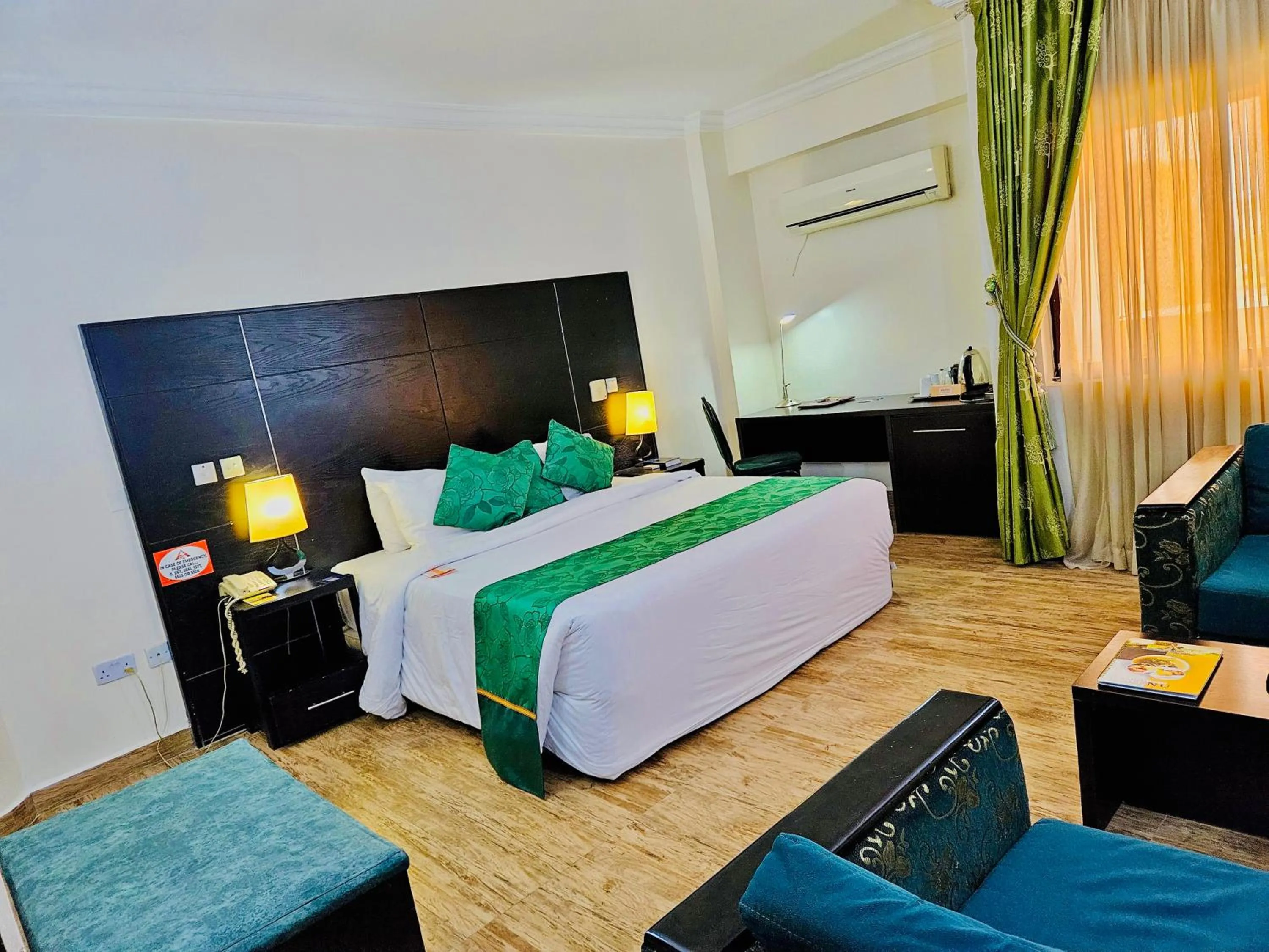 Bed in Reiz Continental Hotel, Abuja