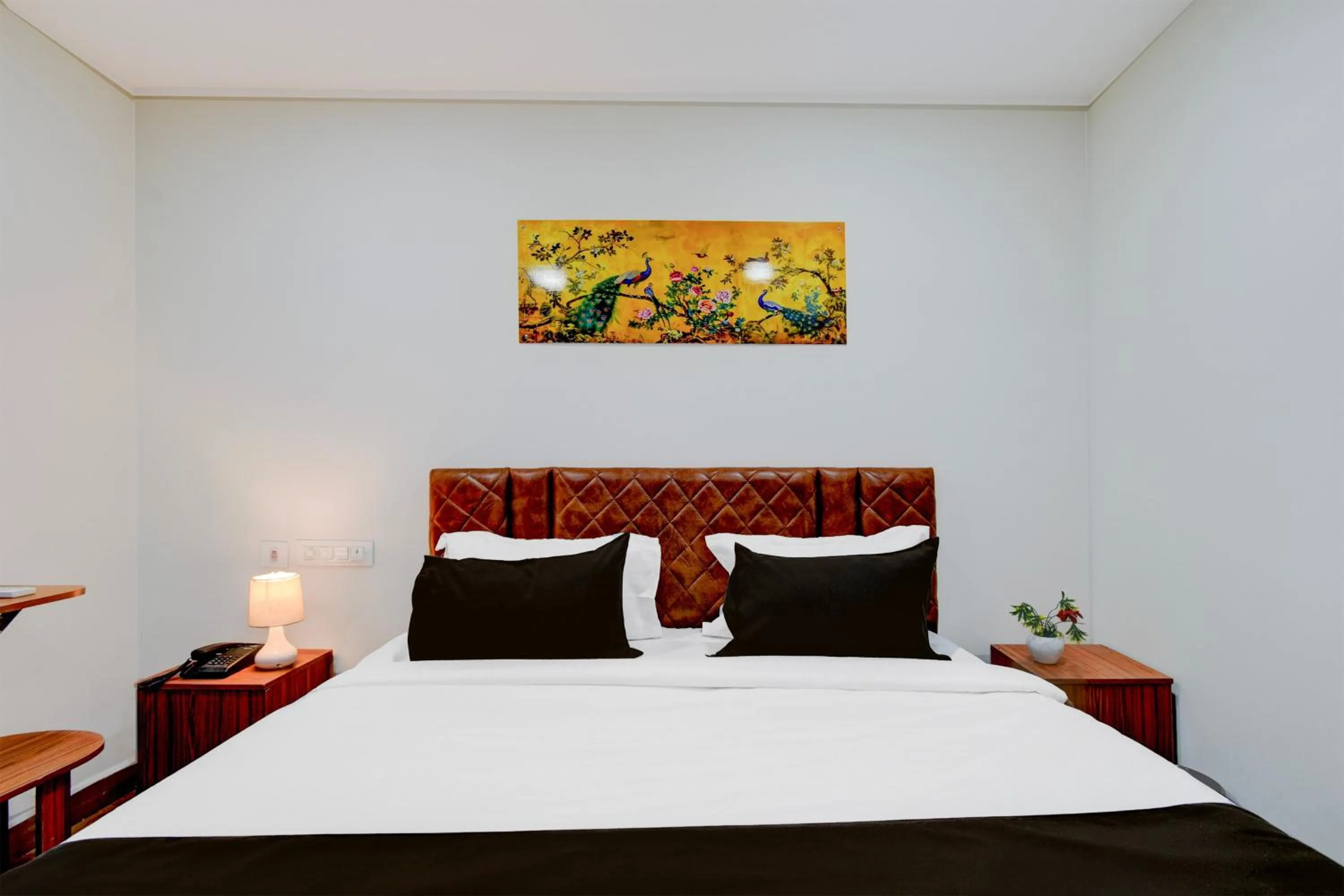 Bedroom, Bed in Super Townhouse Vanasthalipuram Near Deer National Park