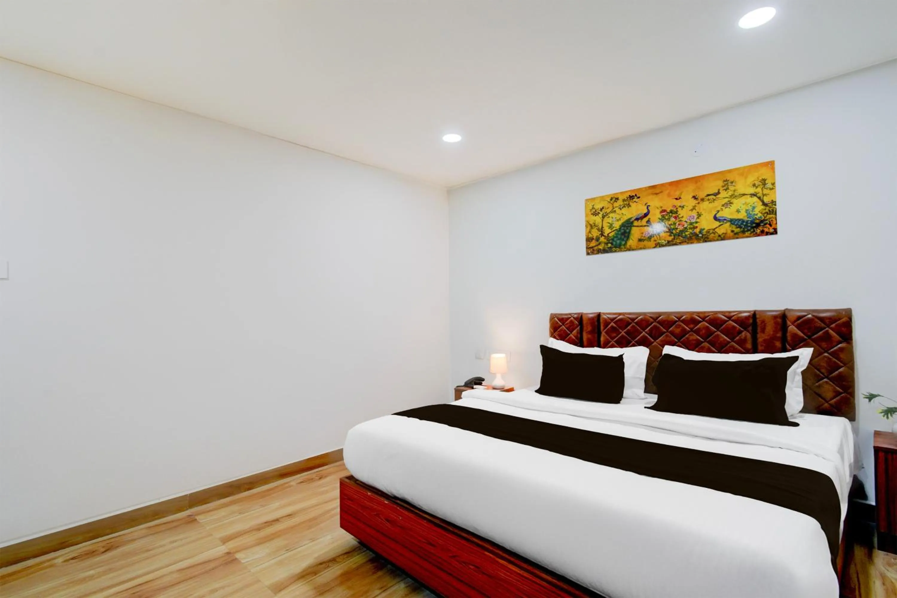 Bedroom, Bed in Super Townhouse Vanasthalipuram Near Deer National Park