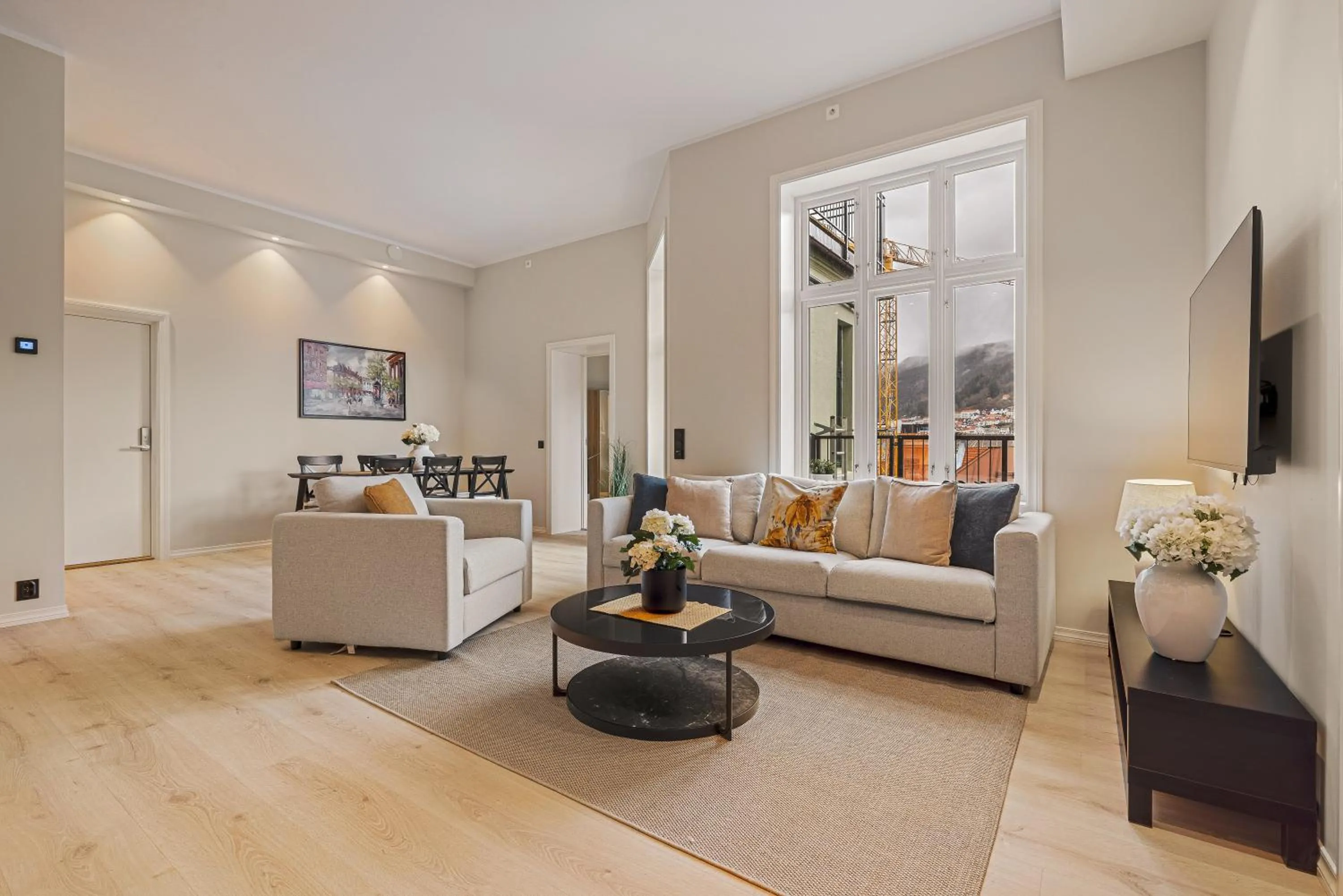 Living room in Rosenberg Apartments