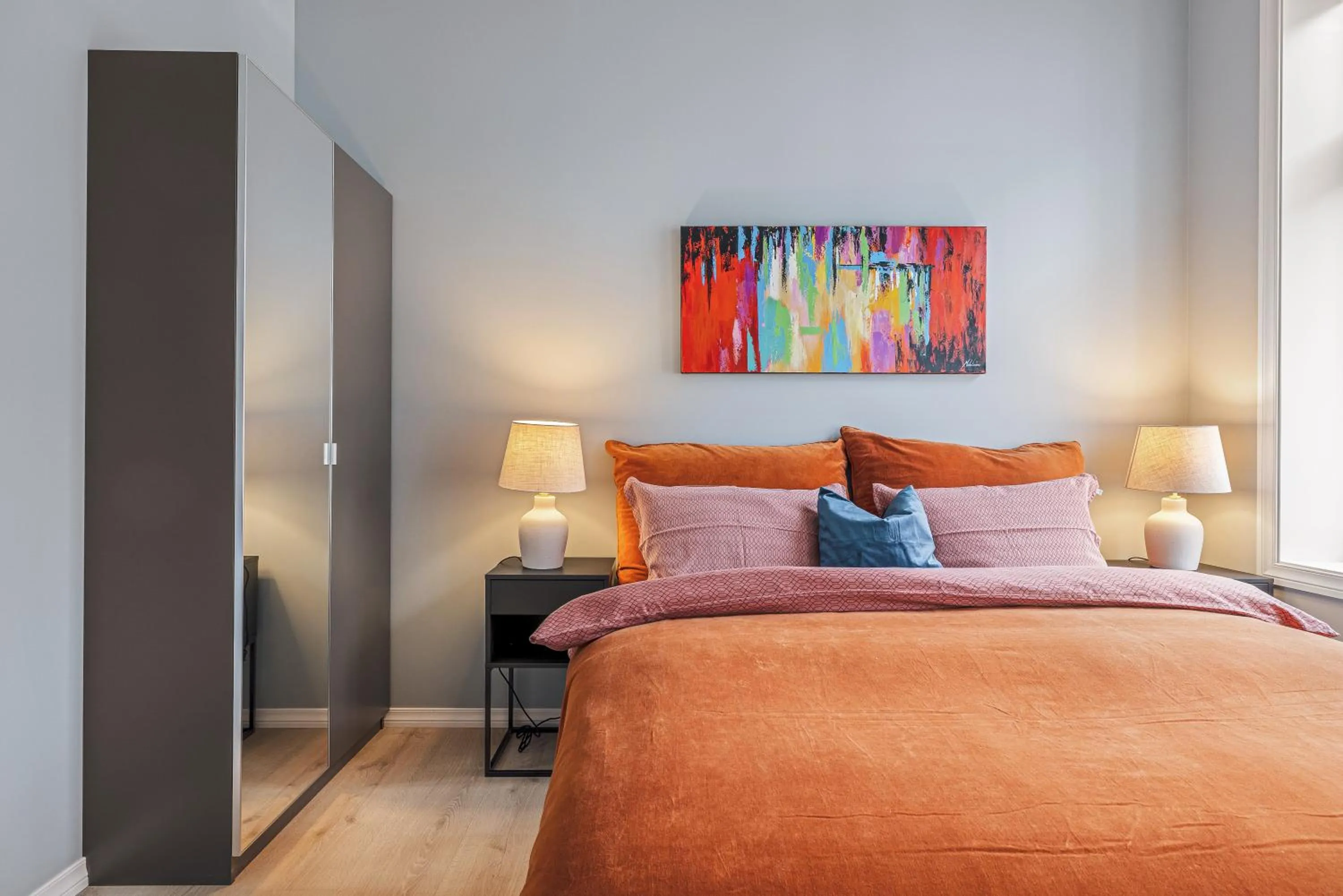 Bedroom, Bed in Rosenberg Apartments