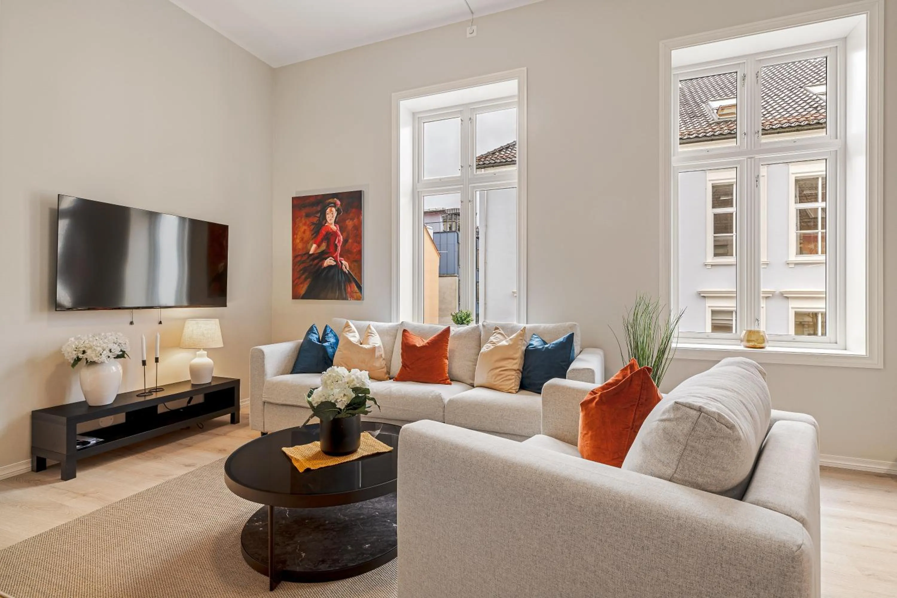 Living room in Rosenberg Apartments