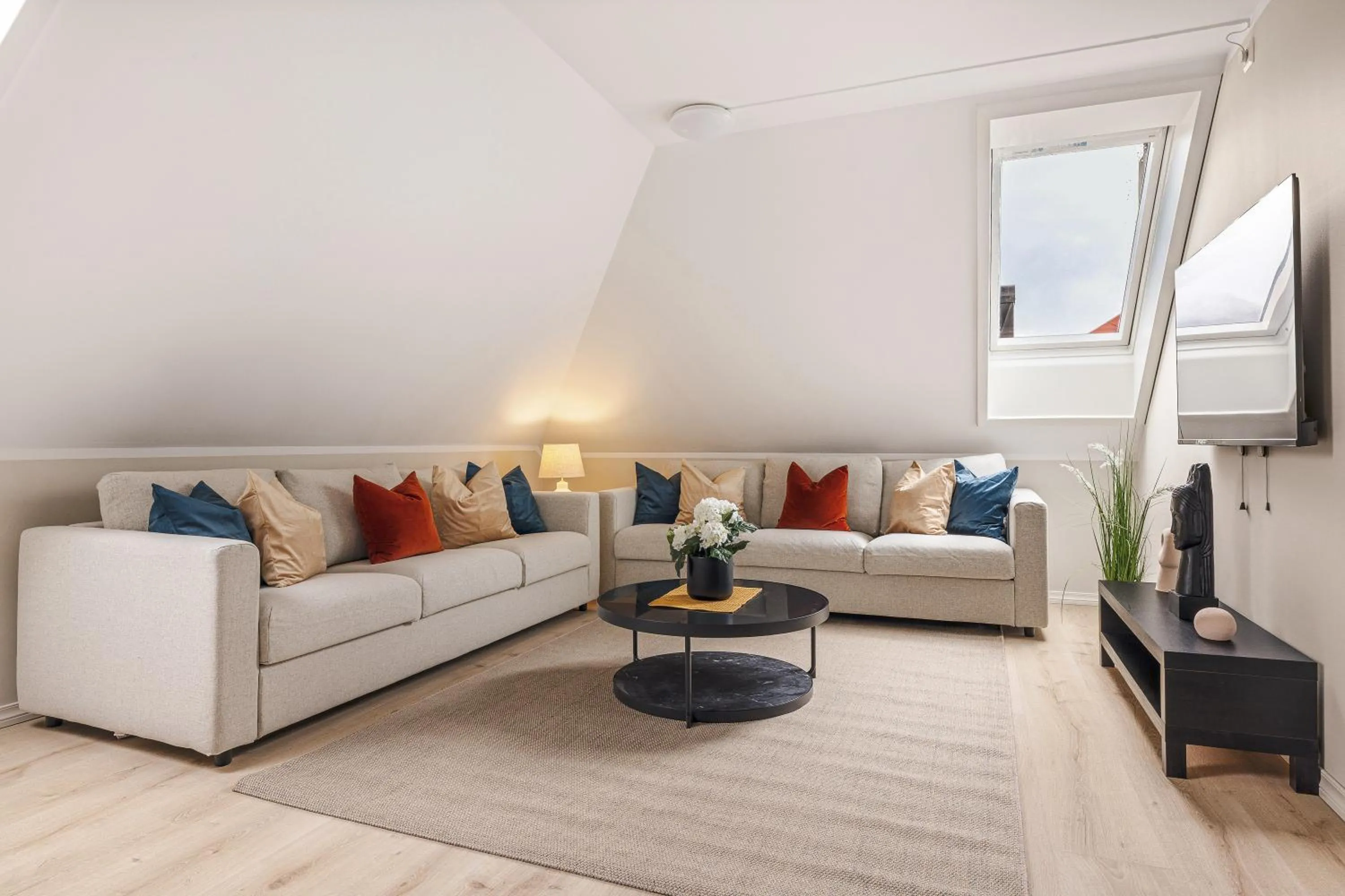 Living room in Rosenberg Apartments