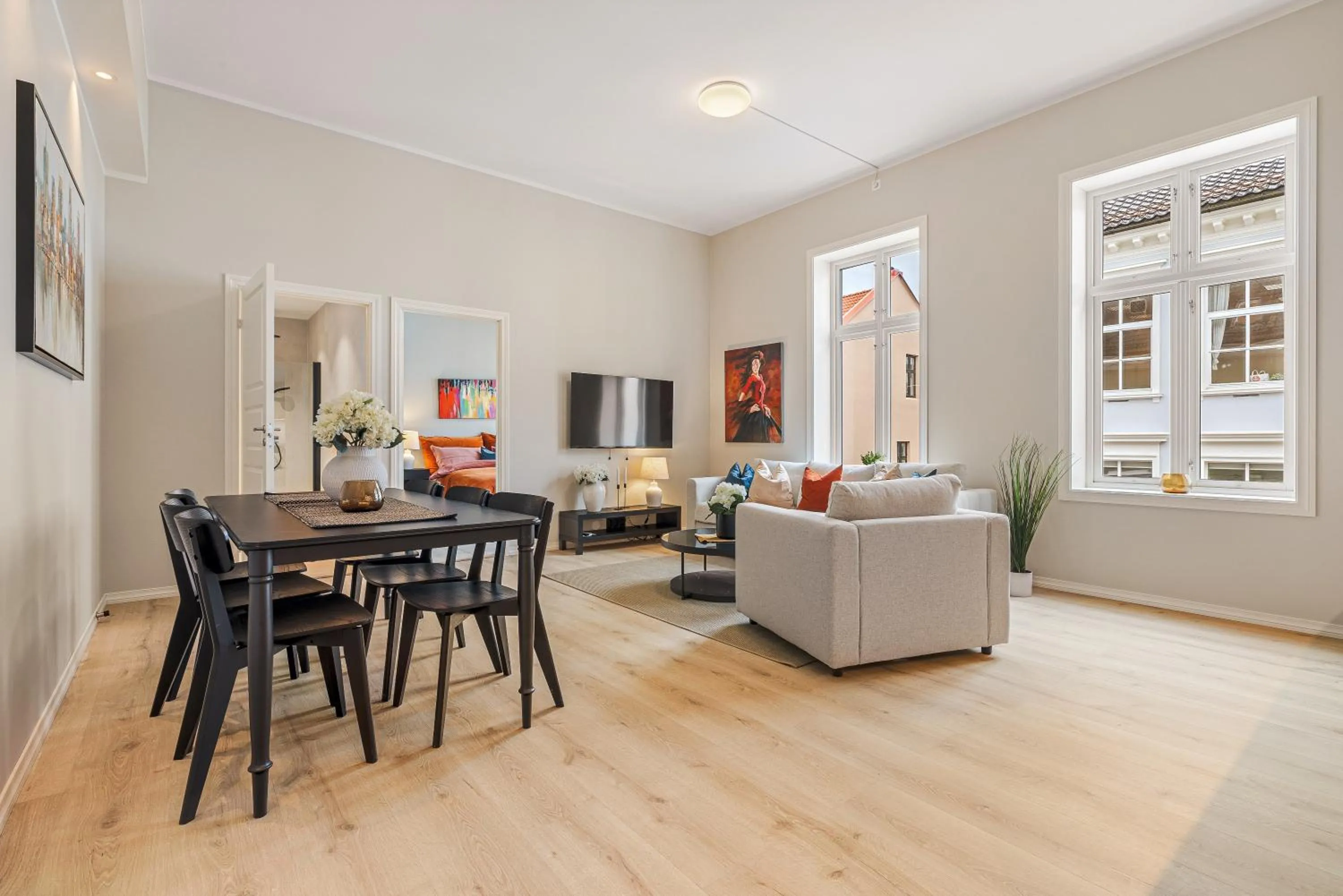 Living room in Rosenberg Apartments
