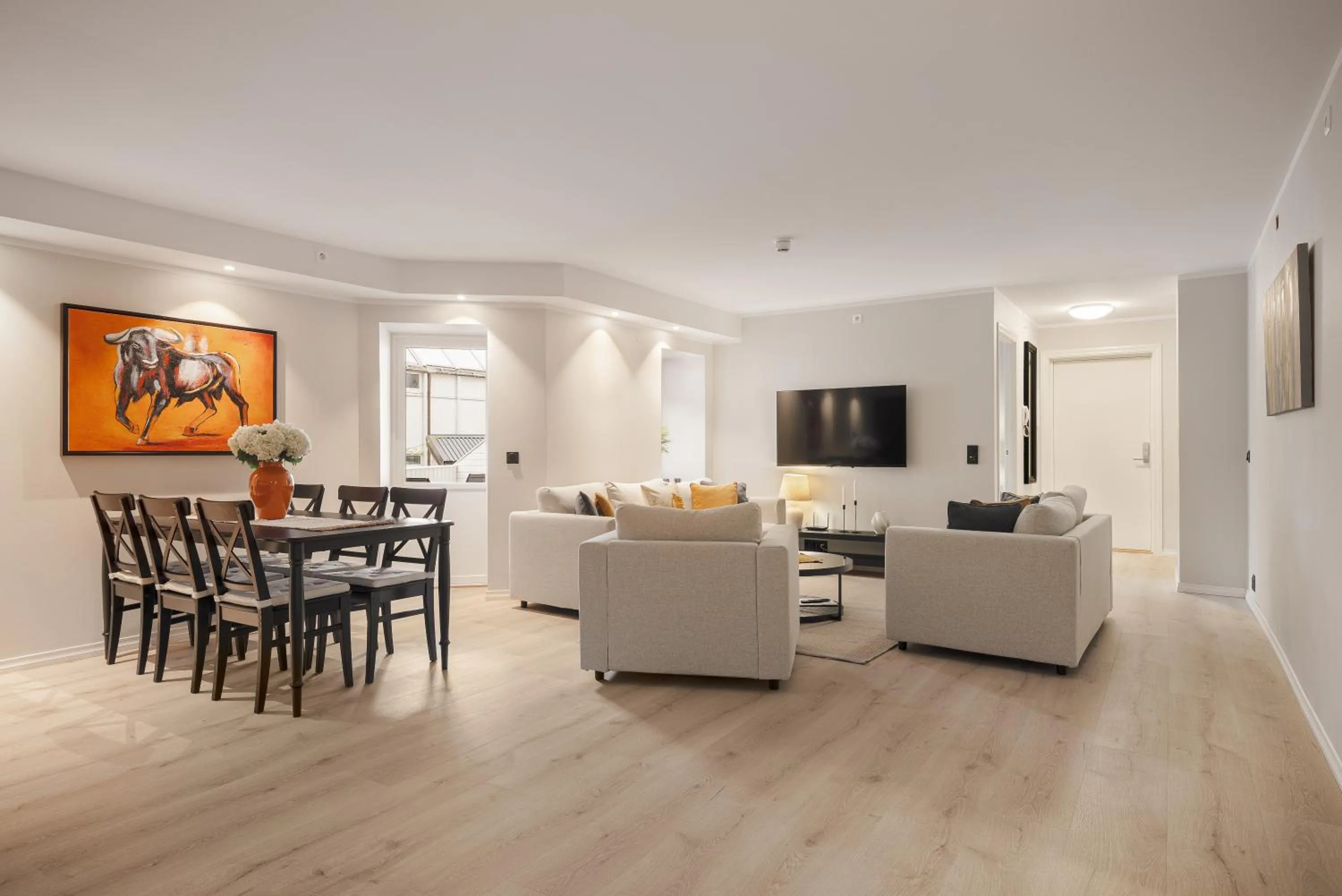 Living room in Rosenberg Apartments