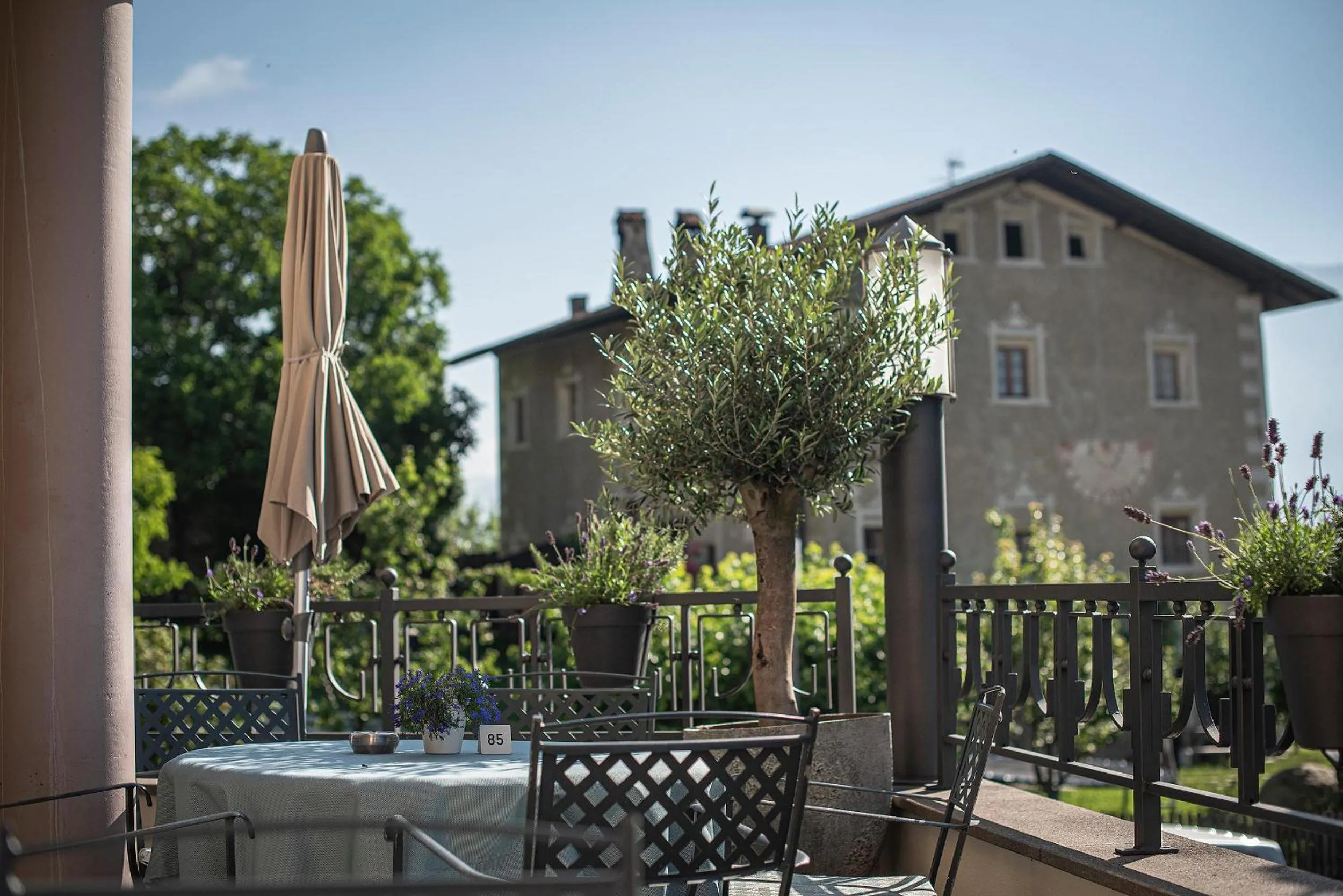 Balcony/Terrace in Taubers Unterwirt Aktiv & Vitalhotel