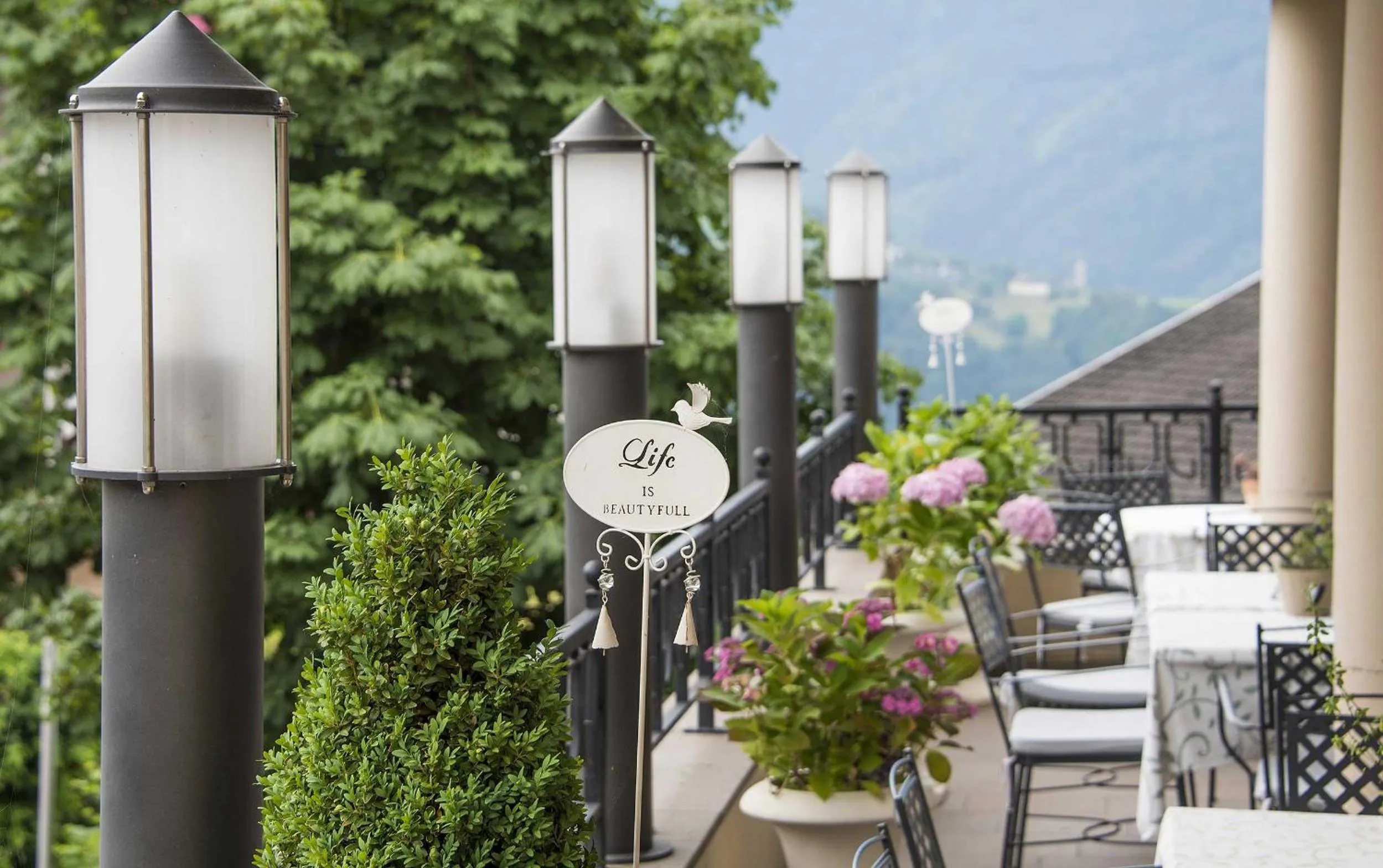 Balcony/Terrace in Taubers Unterwirt Aktiv & Vitalhotel