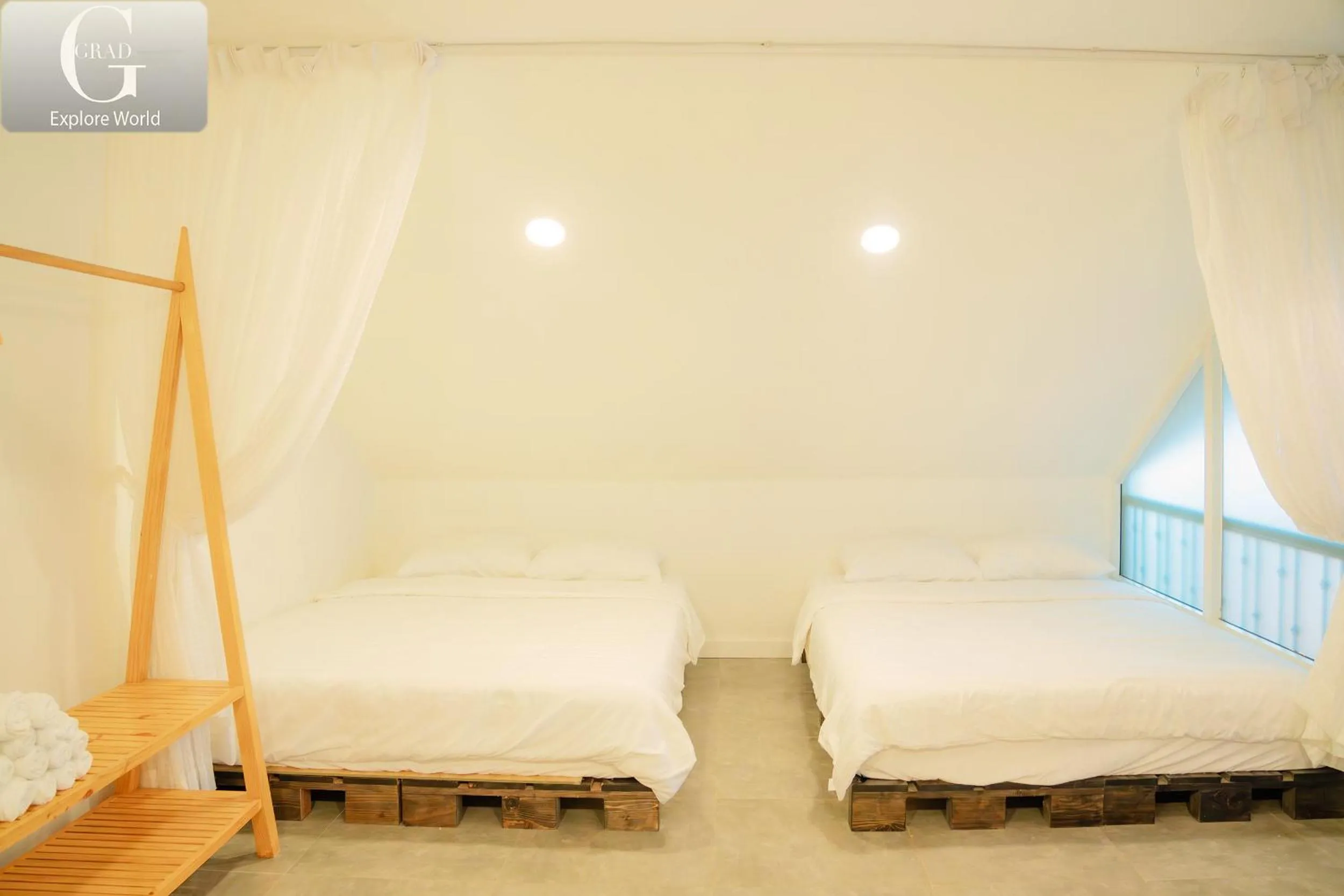 Bed in Hoang Yen Villa & Coffee