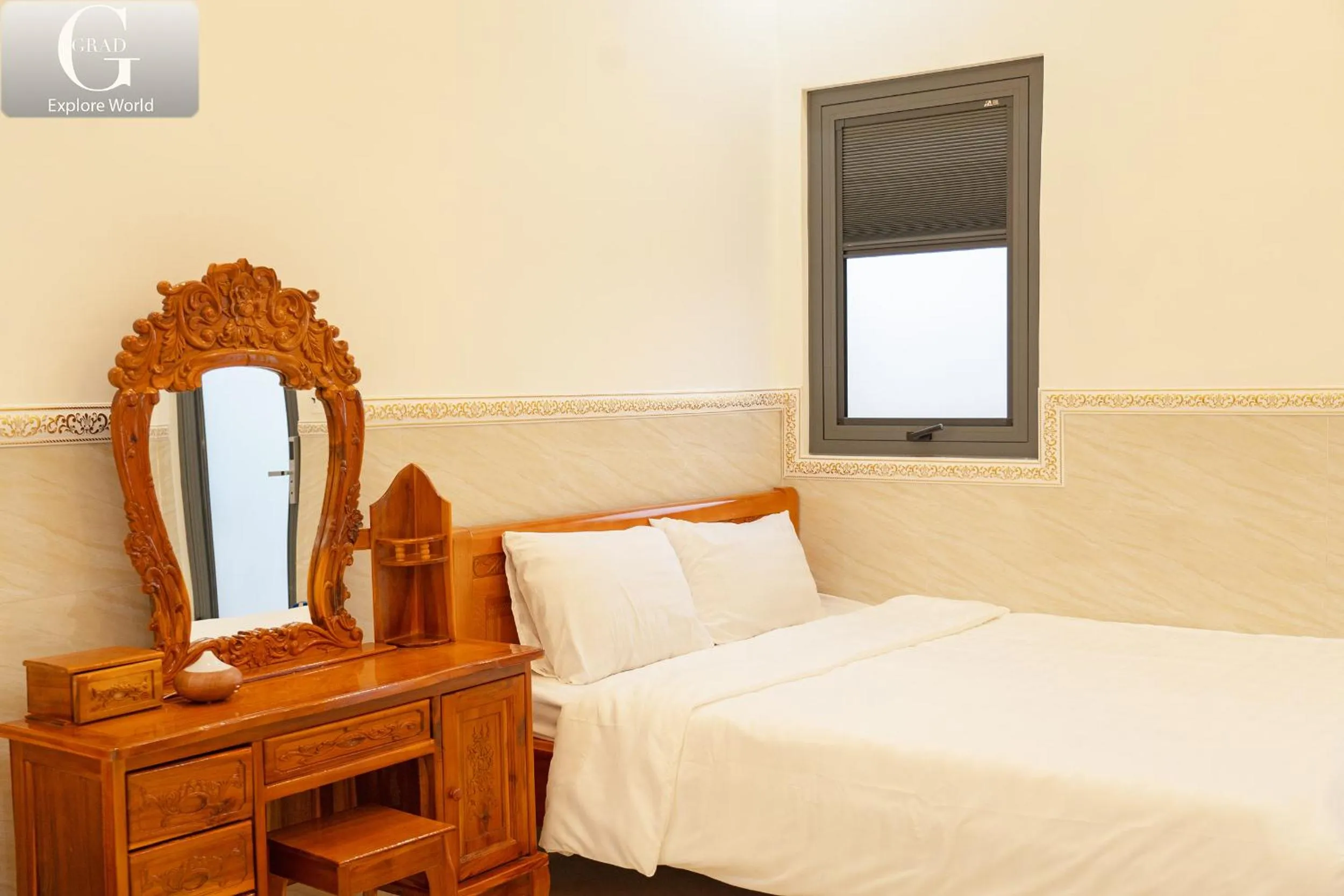 Bed in Hoang Yen Villa & Coffee