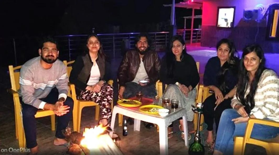 fireplace in The Nature View Resort by Ohana