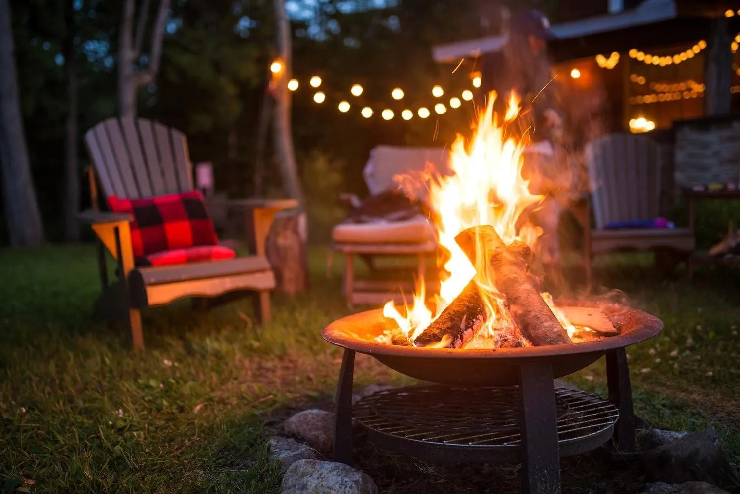 fireplace in The Nature View Resort by Ohana
