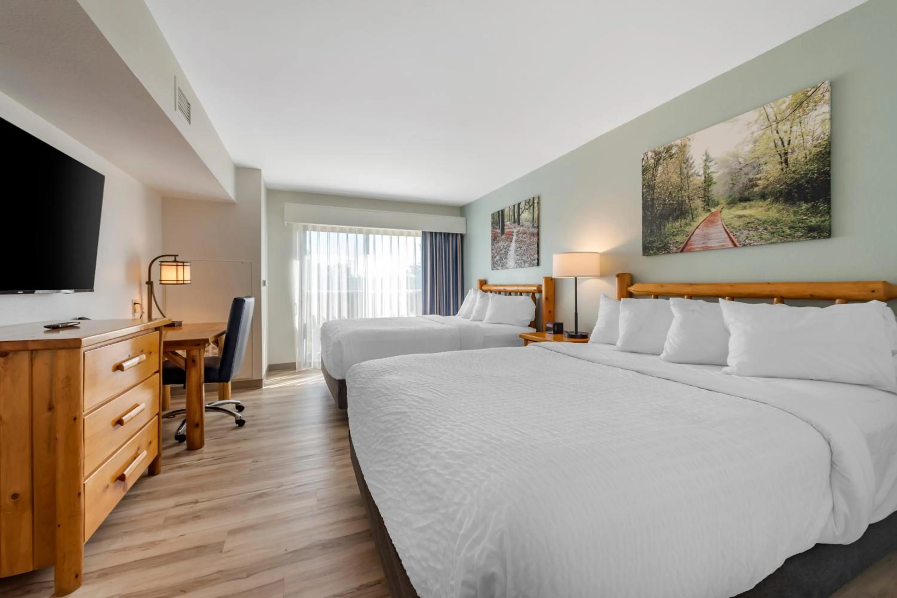 TV and multimedia, Bed in Three Bears Resort Waterpark Near Tomah Ascend Collection