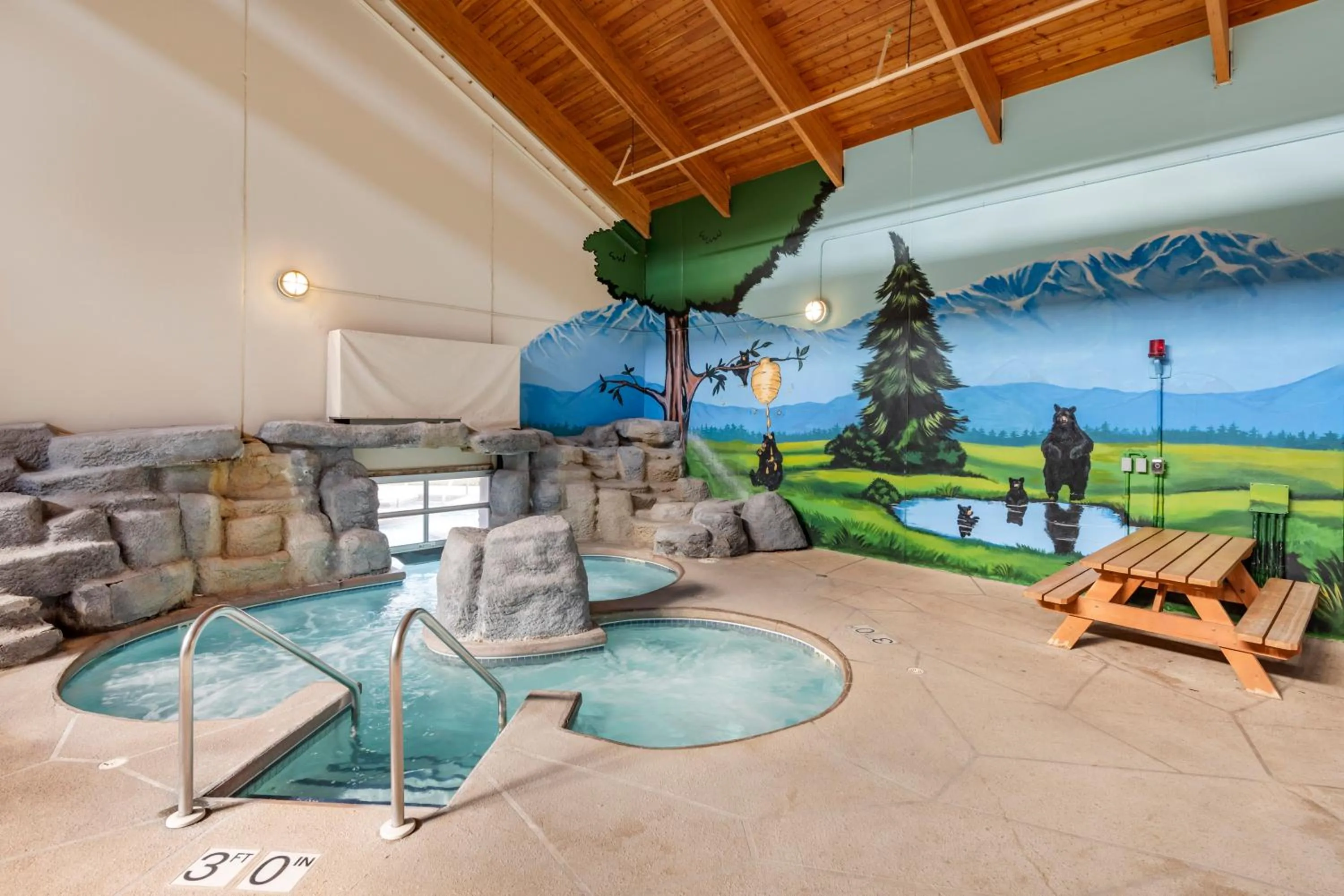 Hot Tub in Three Bears Resort Waterpark Near Tomah Ascend Collection