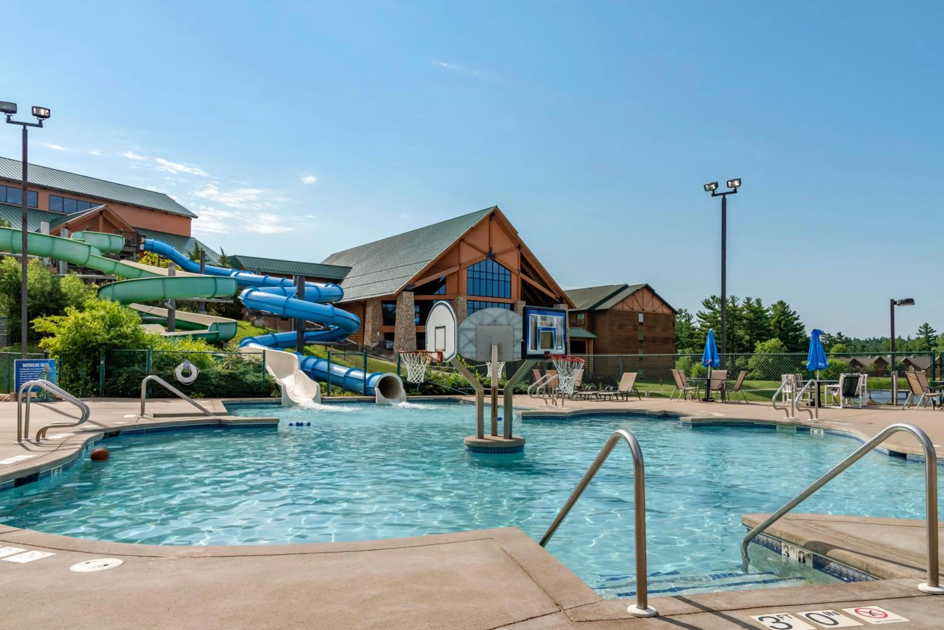Aqua park in Three Bears Resort Waterpark Near Tomah Ascend Collection