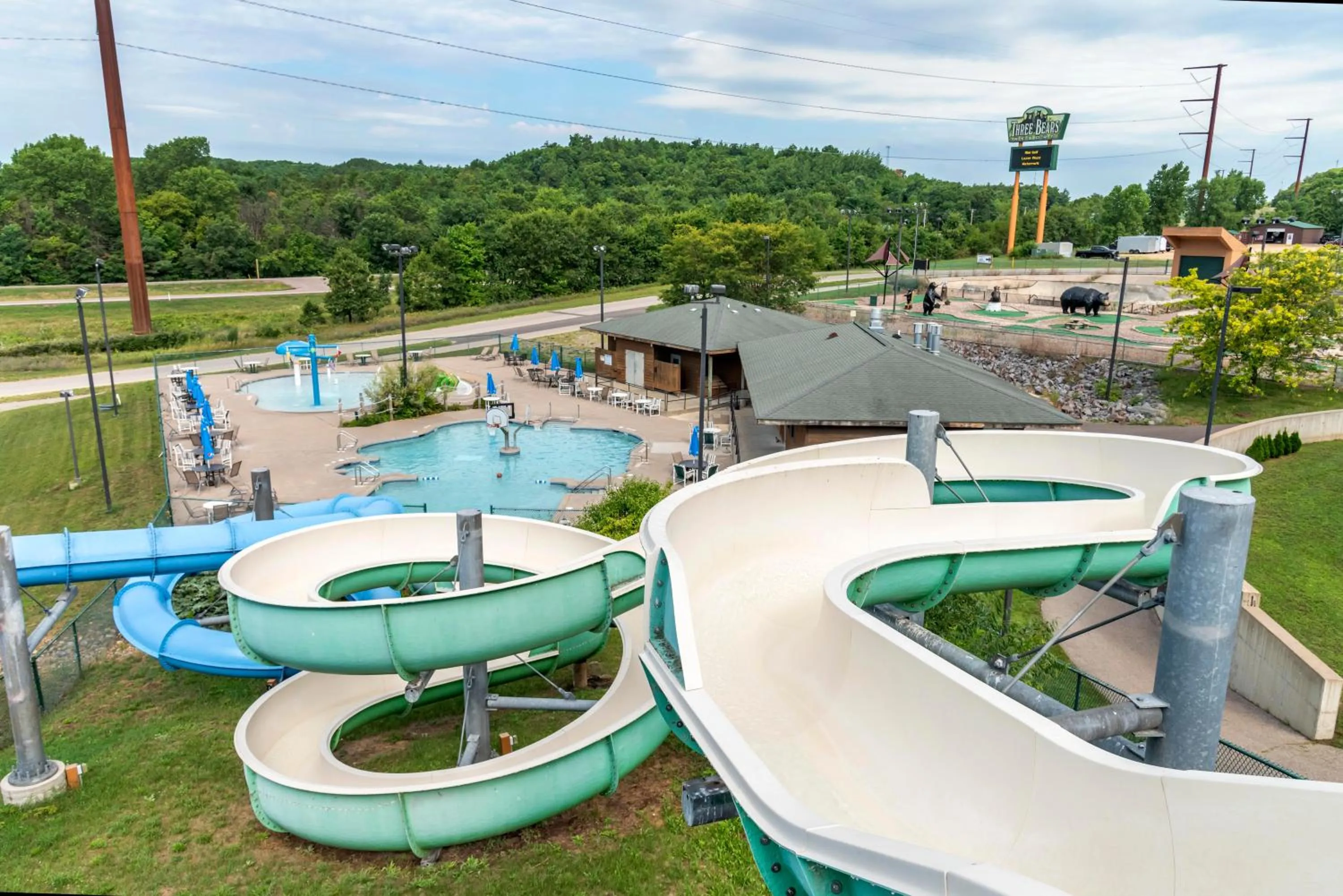 Aqua park in Three Bears Resort Waterpark Near Tomah Ascend Collection